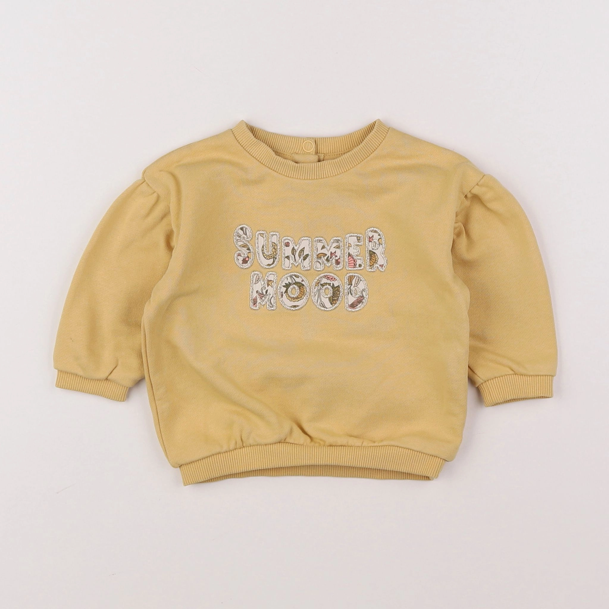 Tape à l'oeil - sweat jaune - 6 mois