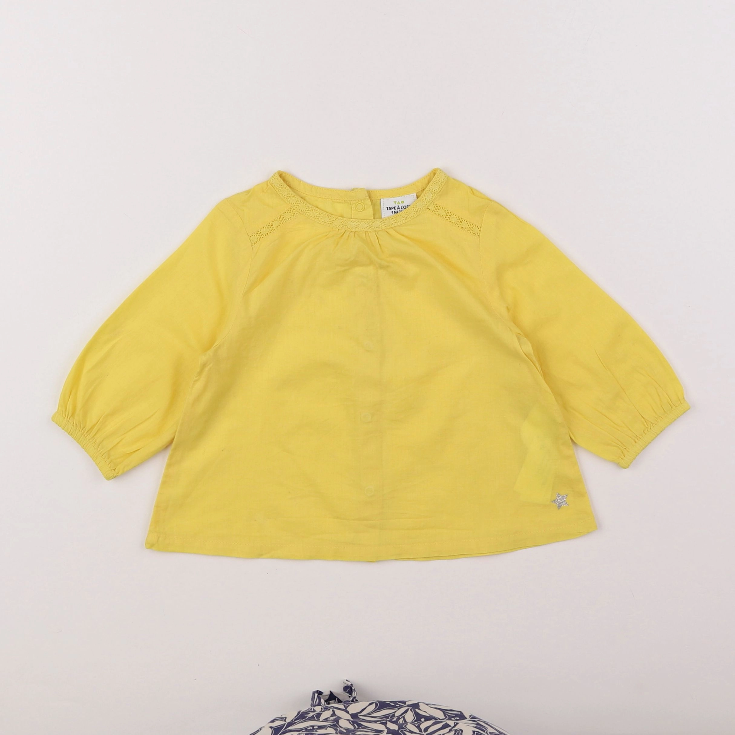 Tape à l'oeil - blouse jaune - 9 mois