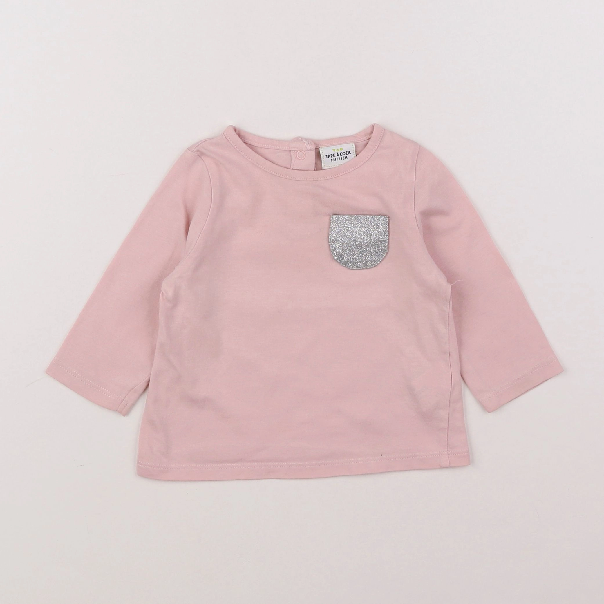Tape à l'oeil - tee-shirt rose - 9 mois