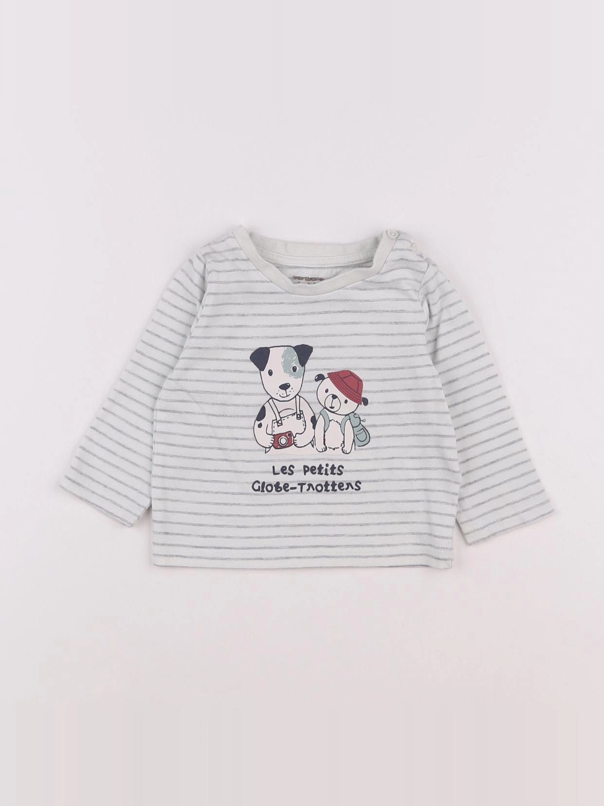 Vertbaudet - tee-shirt blanc - 6 mois