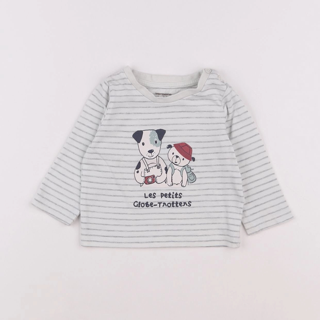 Vertbaudet - tee-shirt blanc - 6 mois