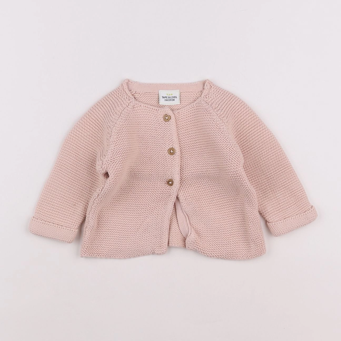 Tape à l'oeil - gilet rose - 3 mois