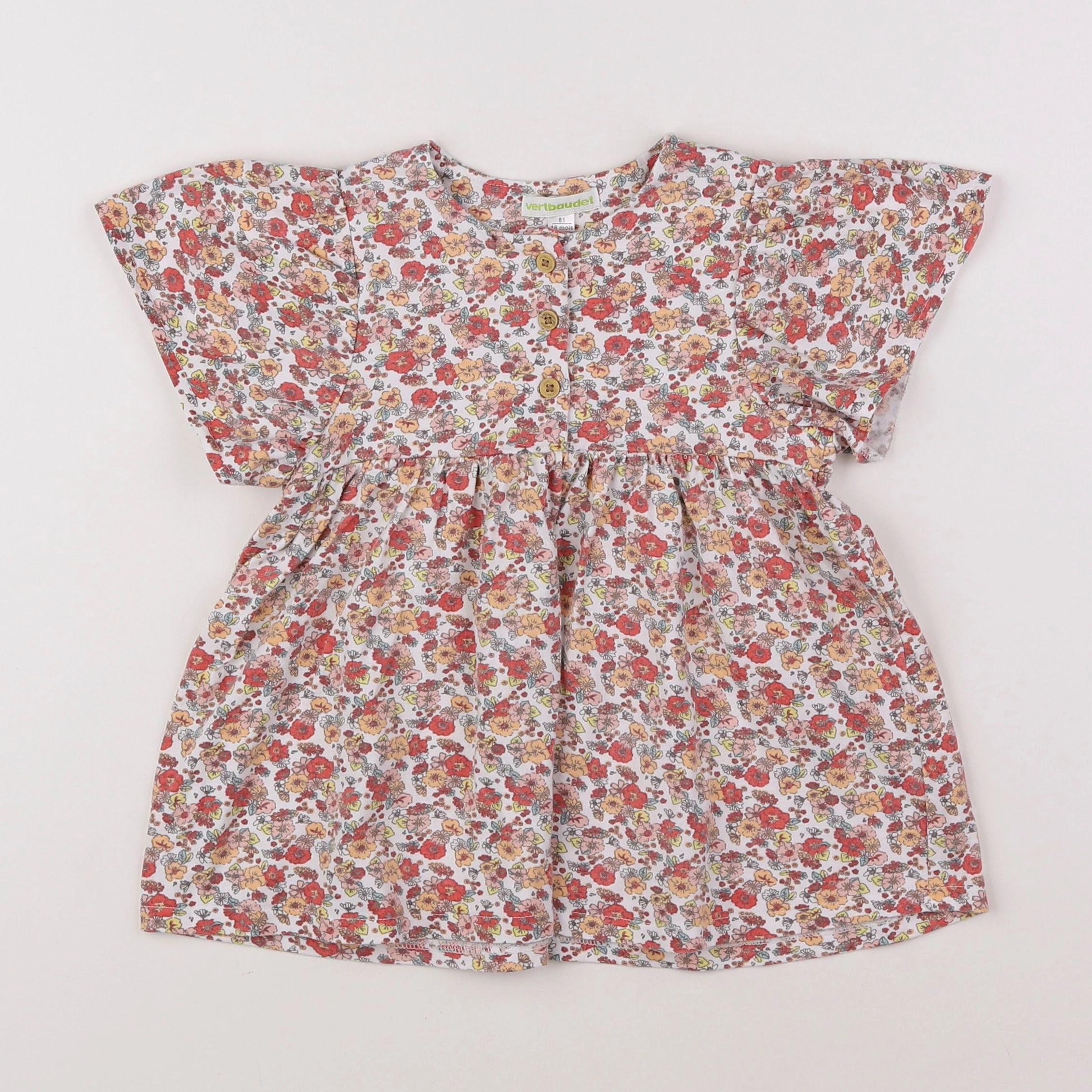Vertbaudet - robe rose - 18 mois