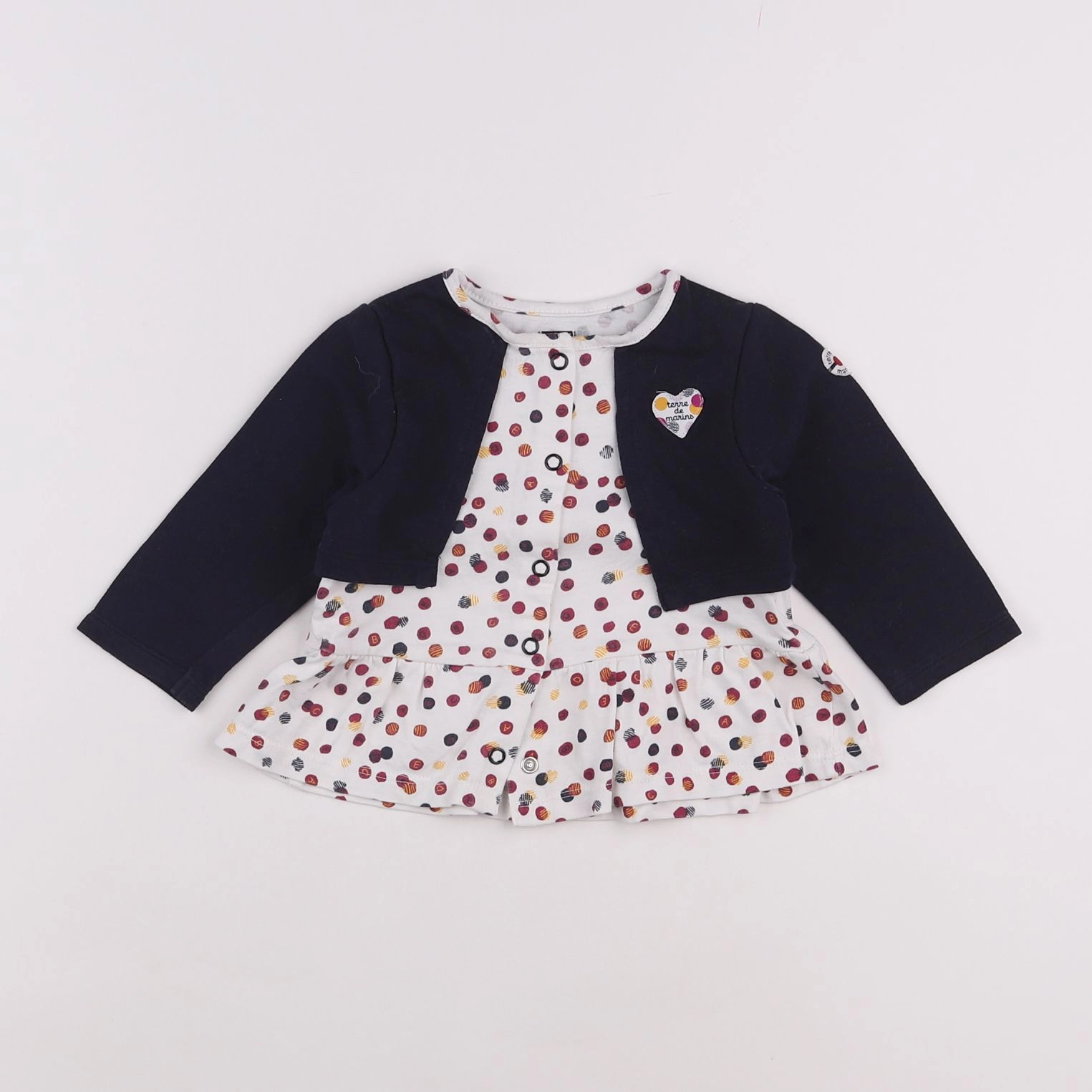 Terre de marins - tee-shirt bleu - 6 mois