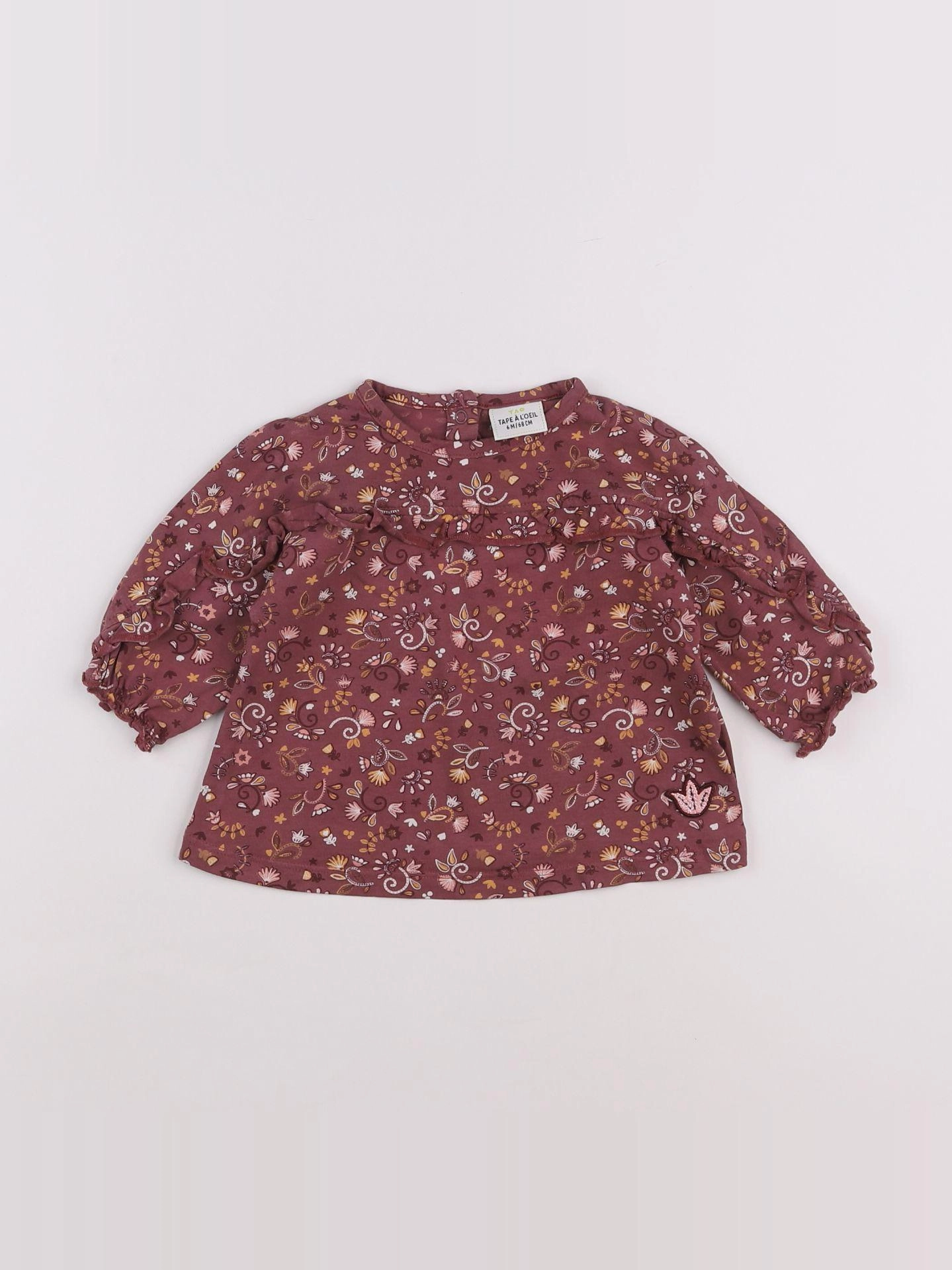 Tape à l'oeil - tee-shirt rose - 6 mois