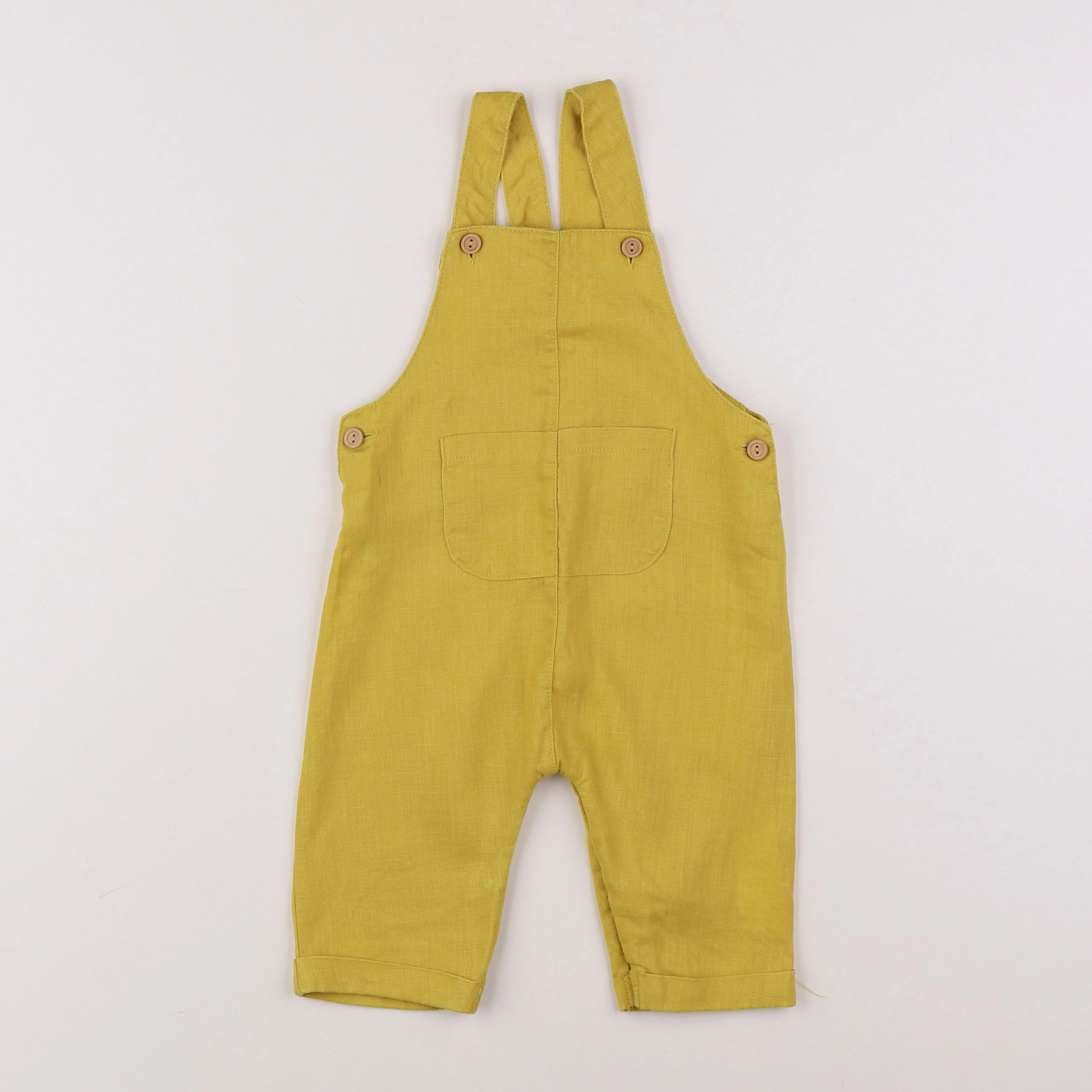 Zara - salopette jaune - 3/6 mois