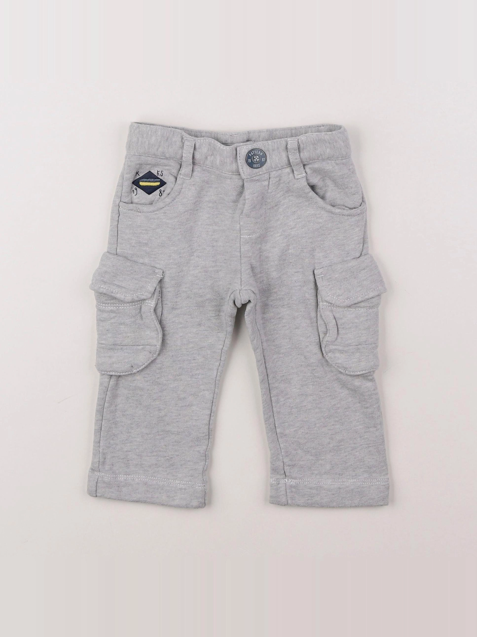 IKKS - pantalon gris - 6 mois
