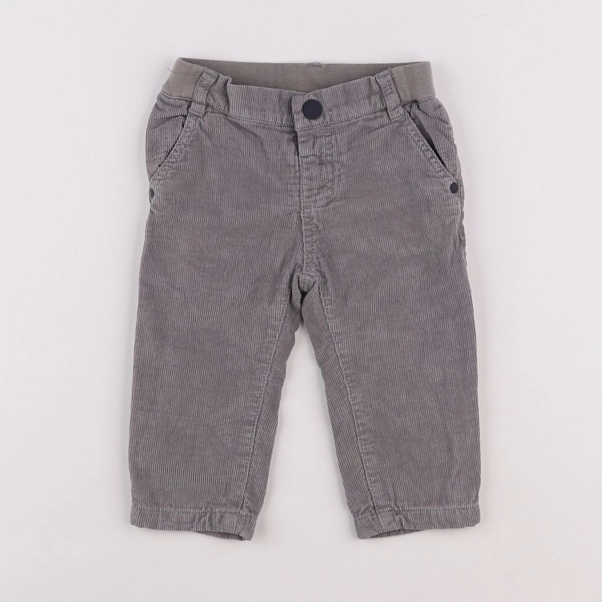 Jacadi - pantalon doublé gris - 12 mois