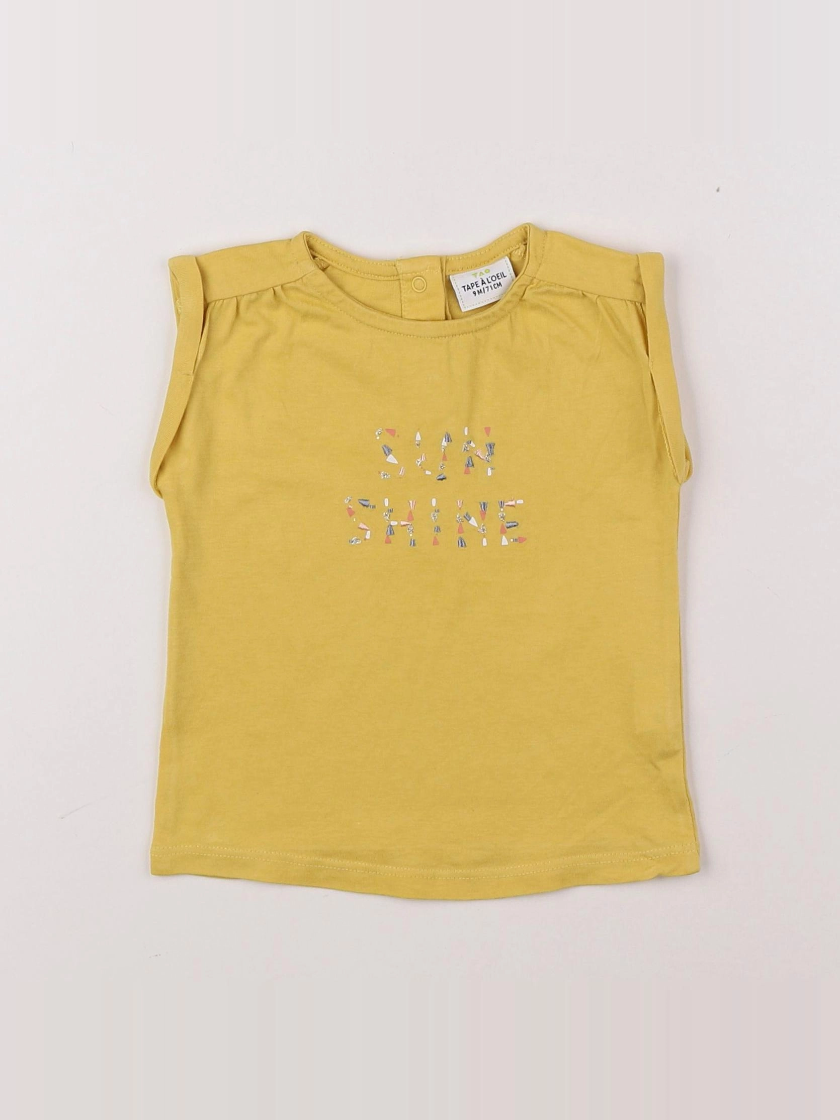 Tape à l'oeil - tee-shirt jaune - 9 mois