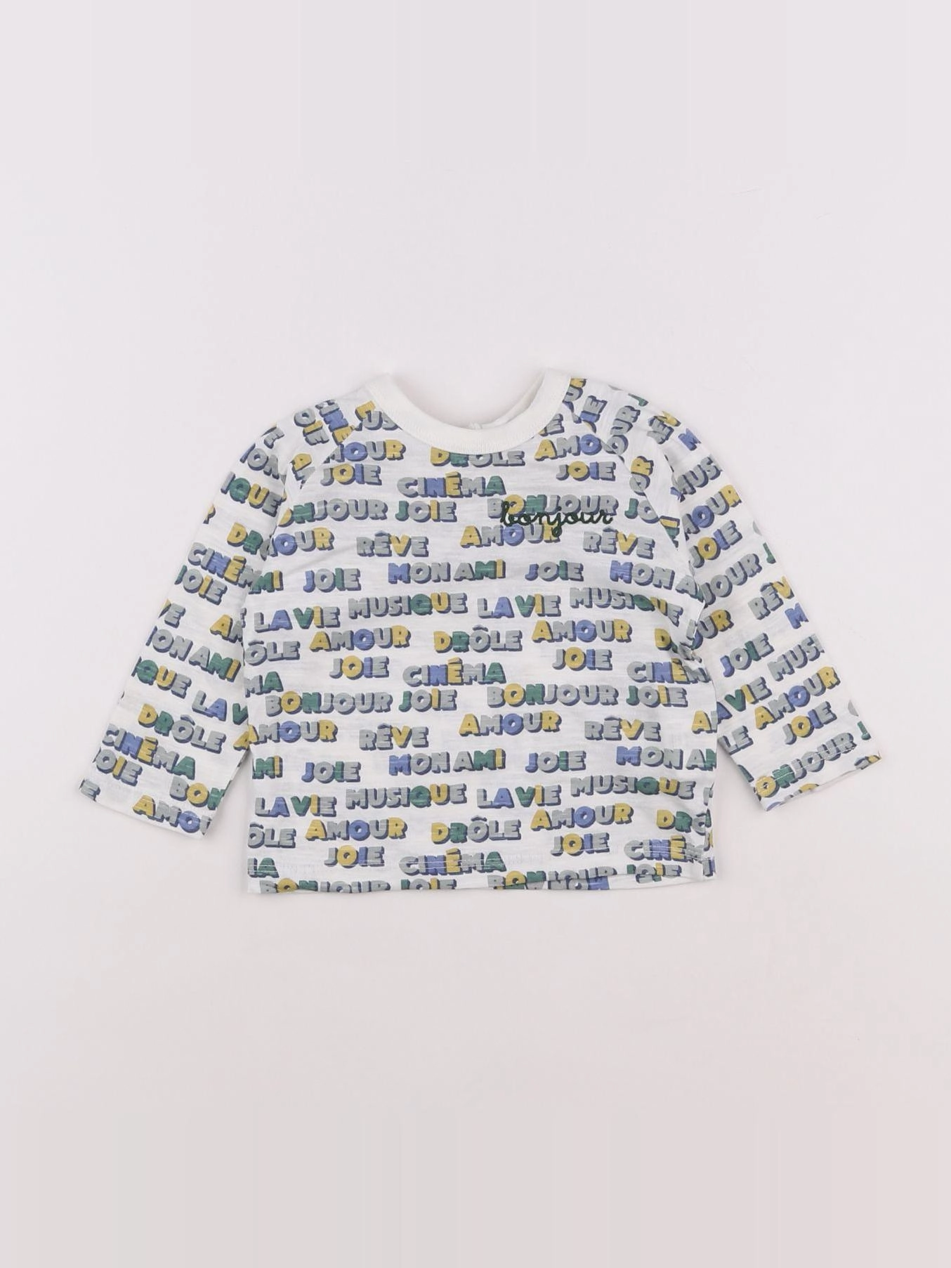 Boutchou - tee-shirt multicolore - 6 mois