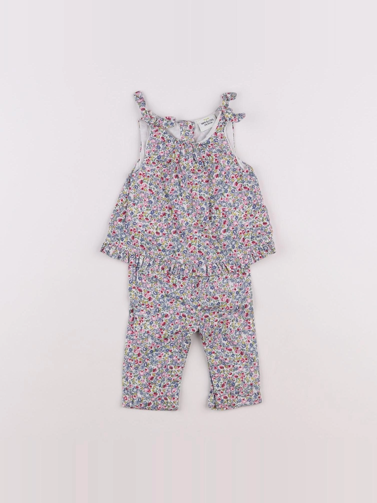 Tape à l'oeil - combinaison multicolore - 3 mois