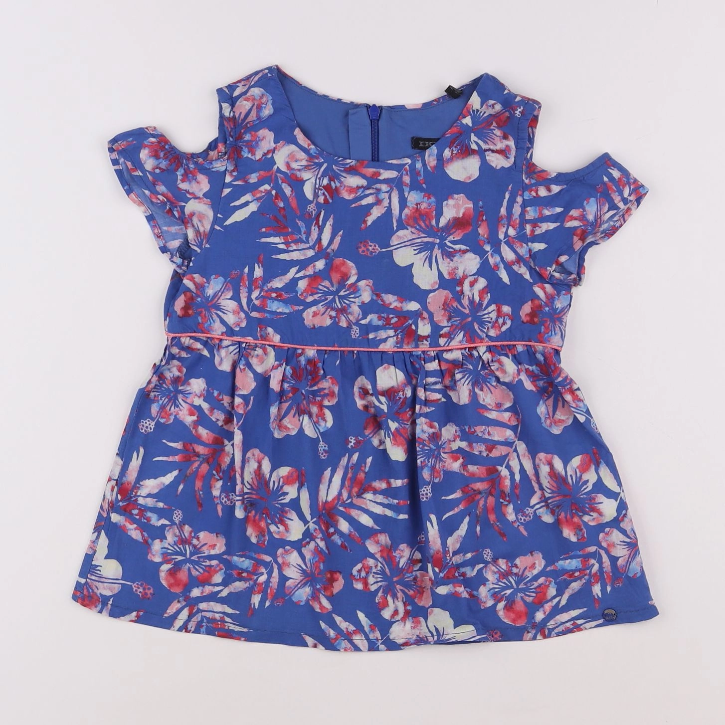 IKKS - blouse bleu - 8 ans