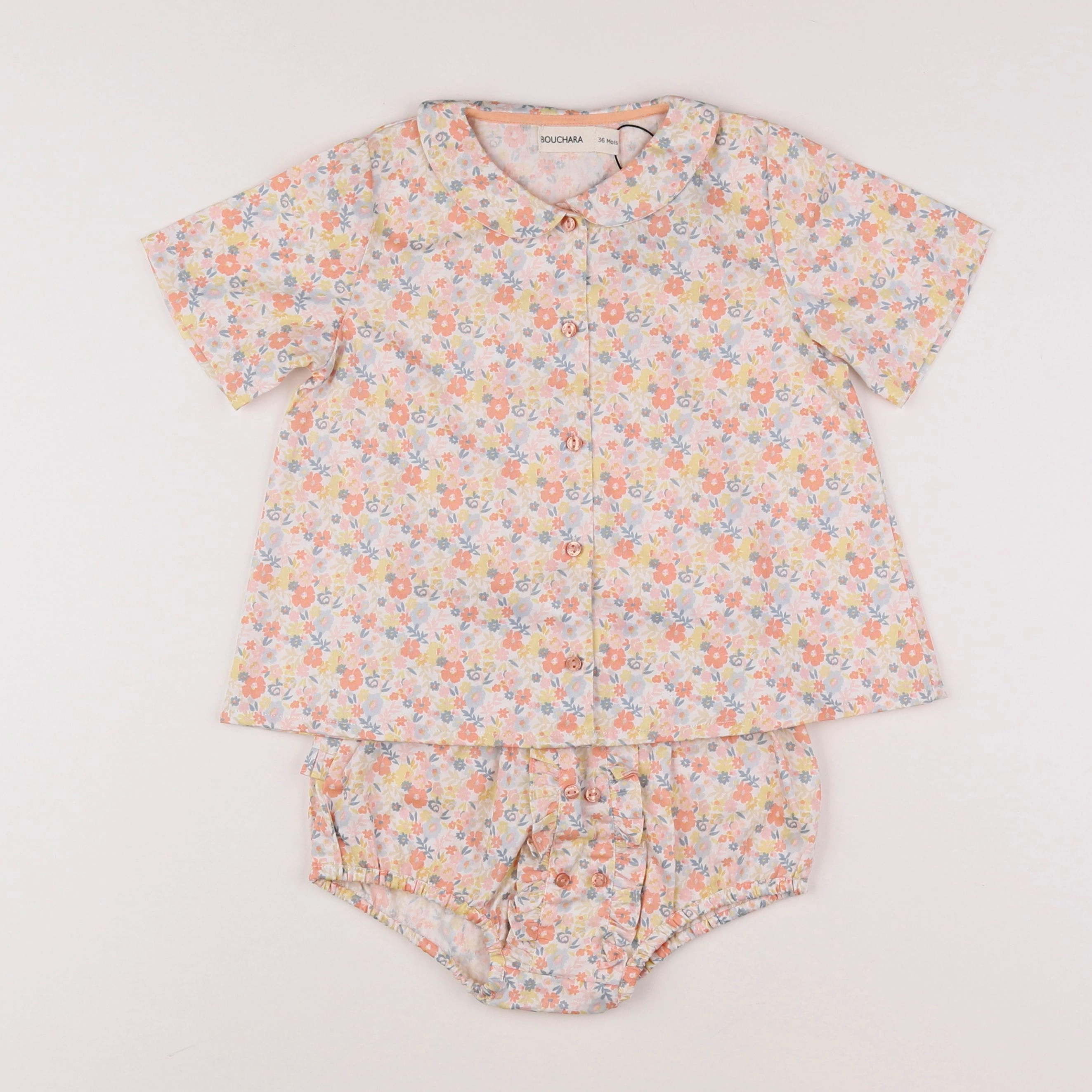 Bouchara - ensemble multicolore - 3 ans