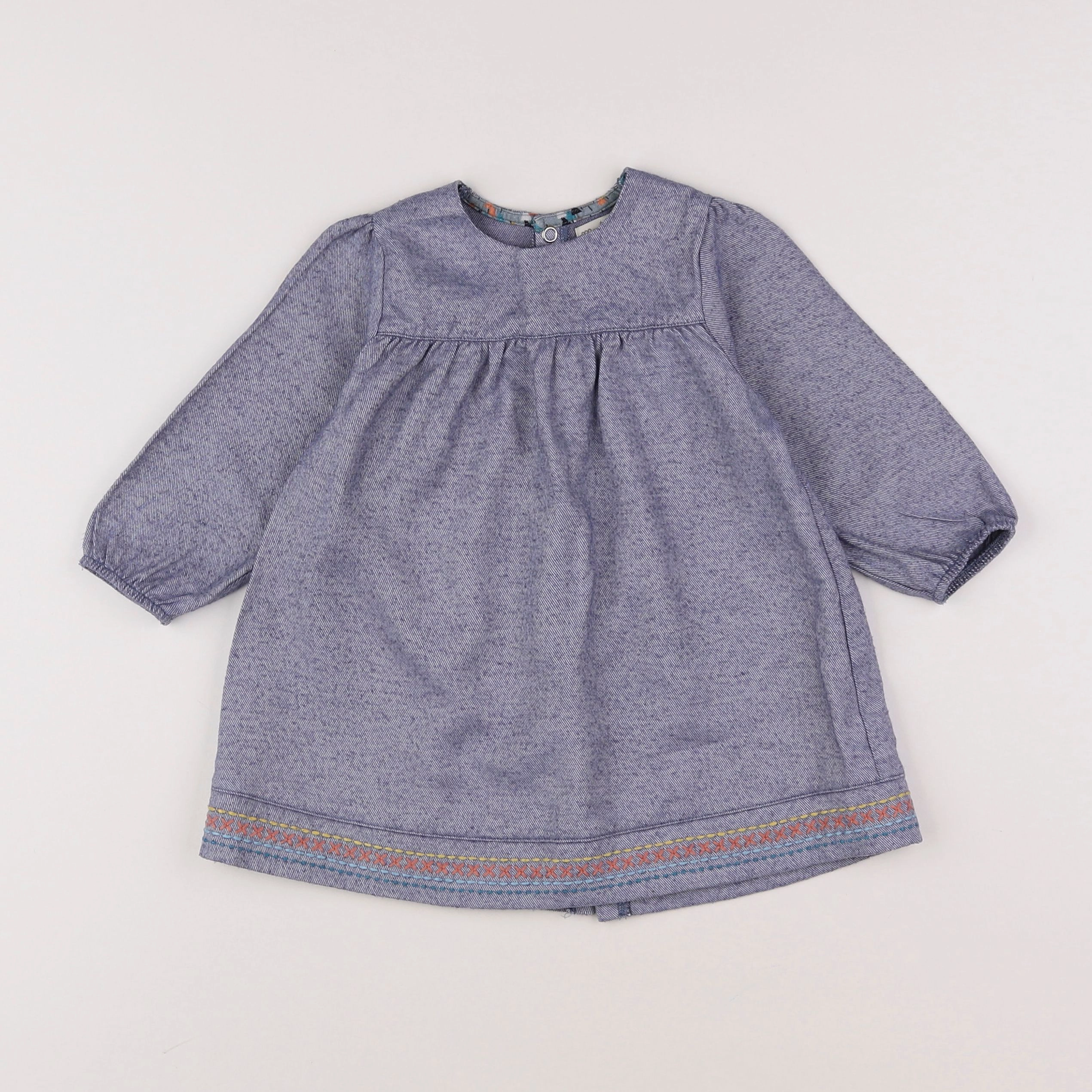 Moulin Roty - robe bleu - 12 mois