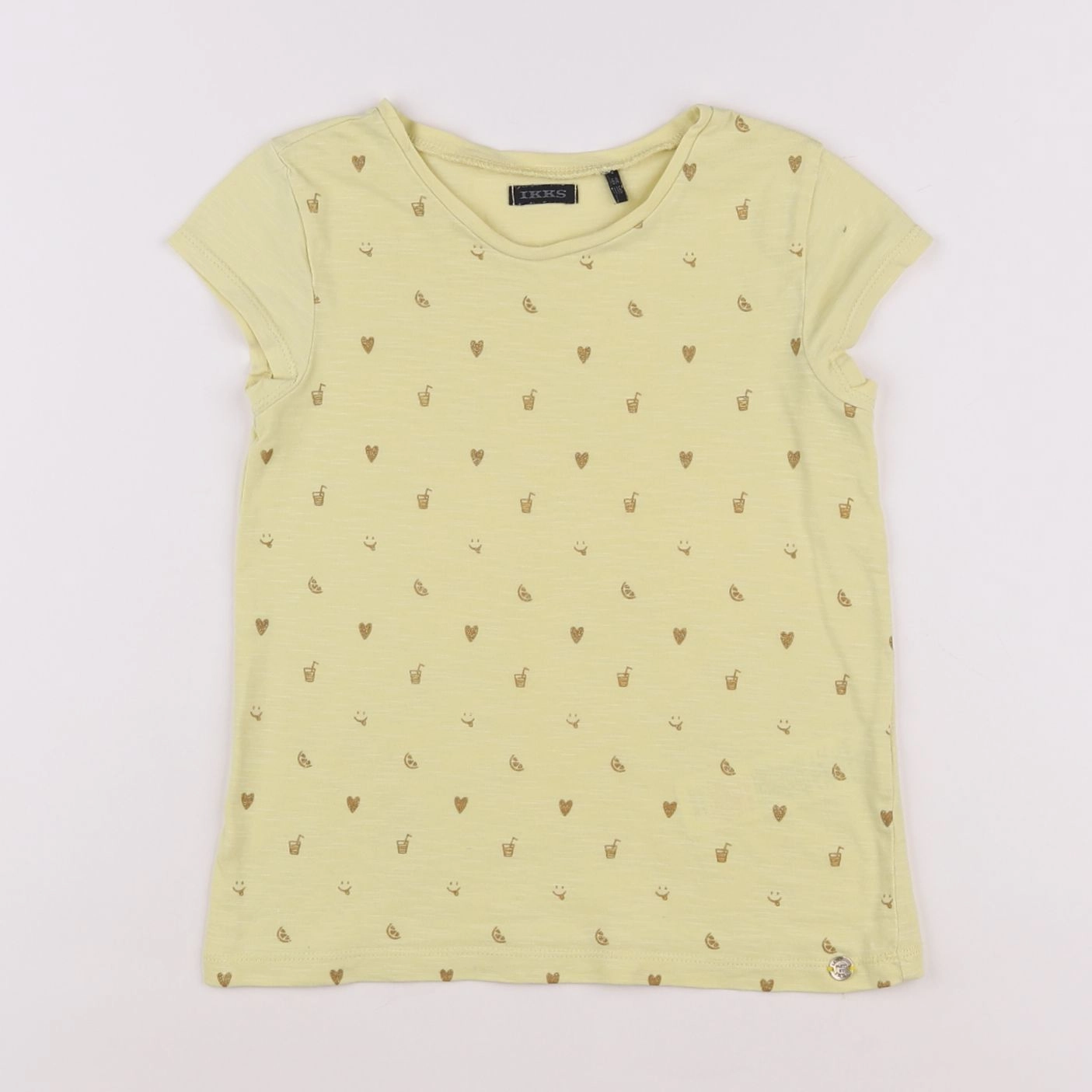 IKKS - tee-shirt jaune - 8 ans