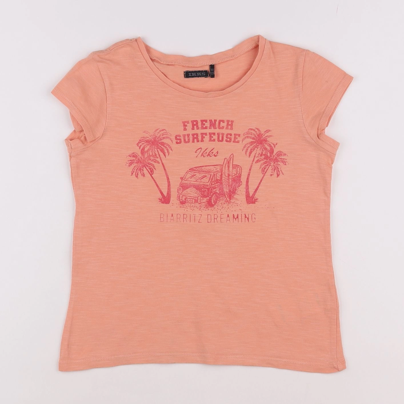 IKKS - tee-shirt orange - 8 ans