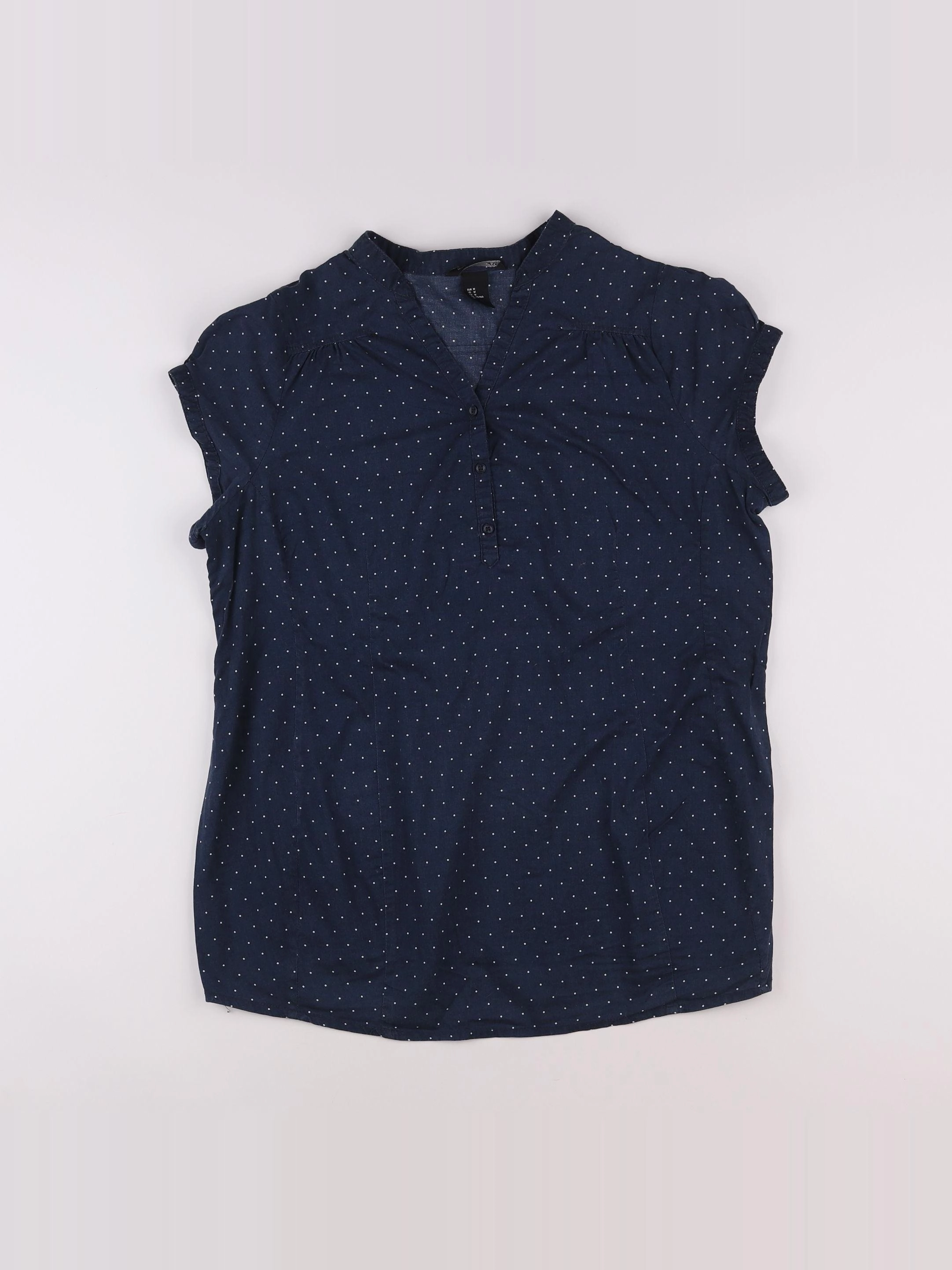 H&M - blouse bleu, blanc - 38 à 40