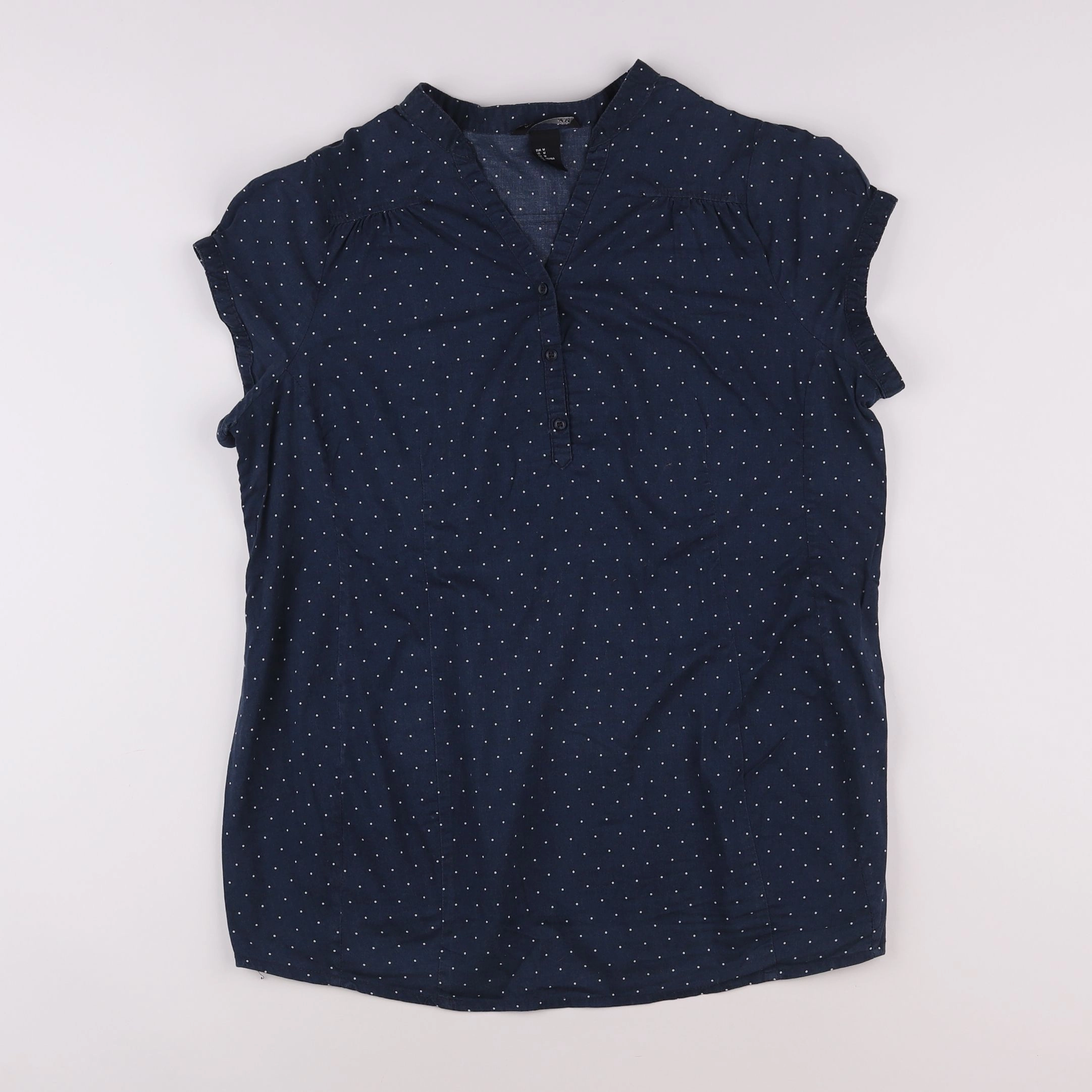 H&M - blouse bleu, blanc - 38 à 40