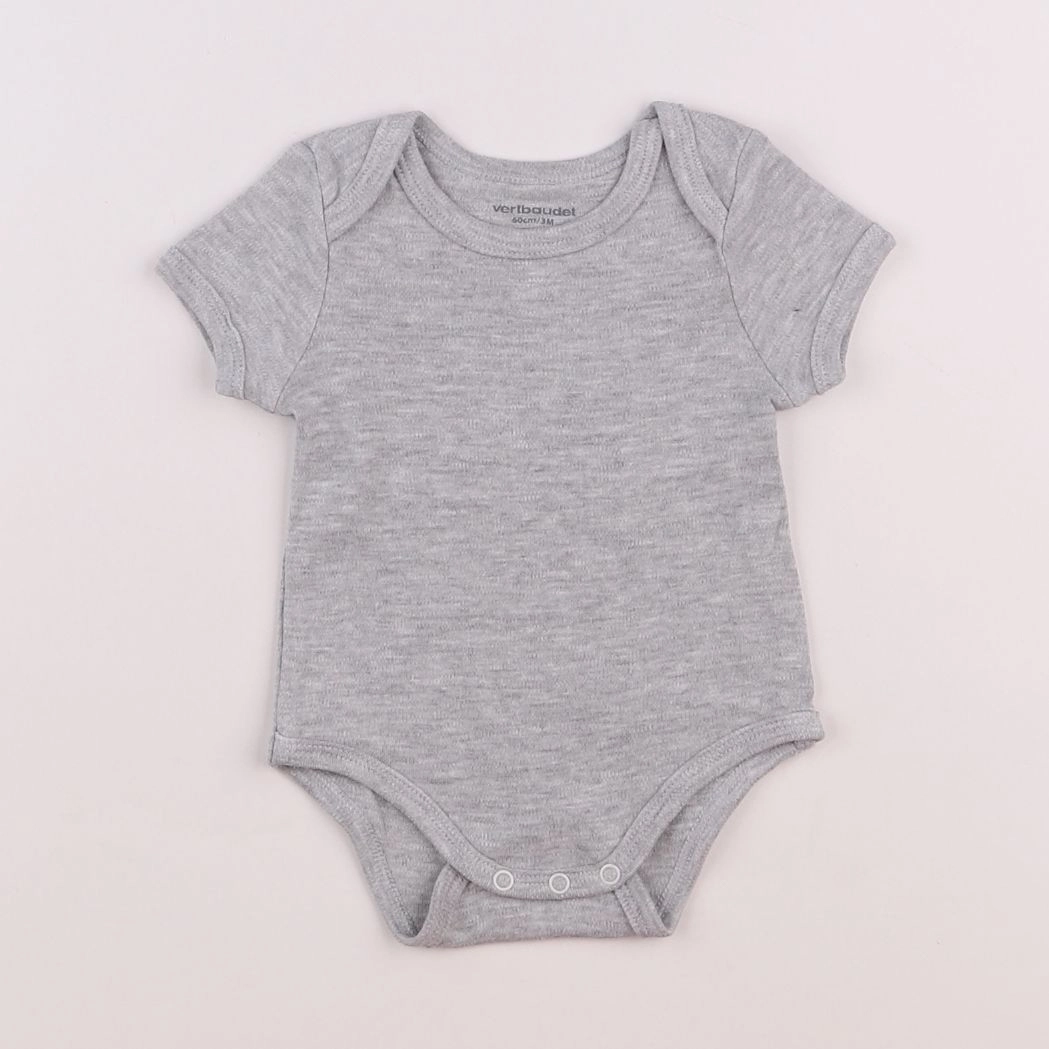 Vertbaudet - body gris - 3 mois