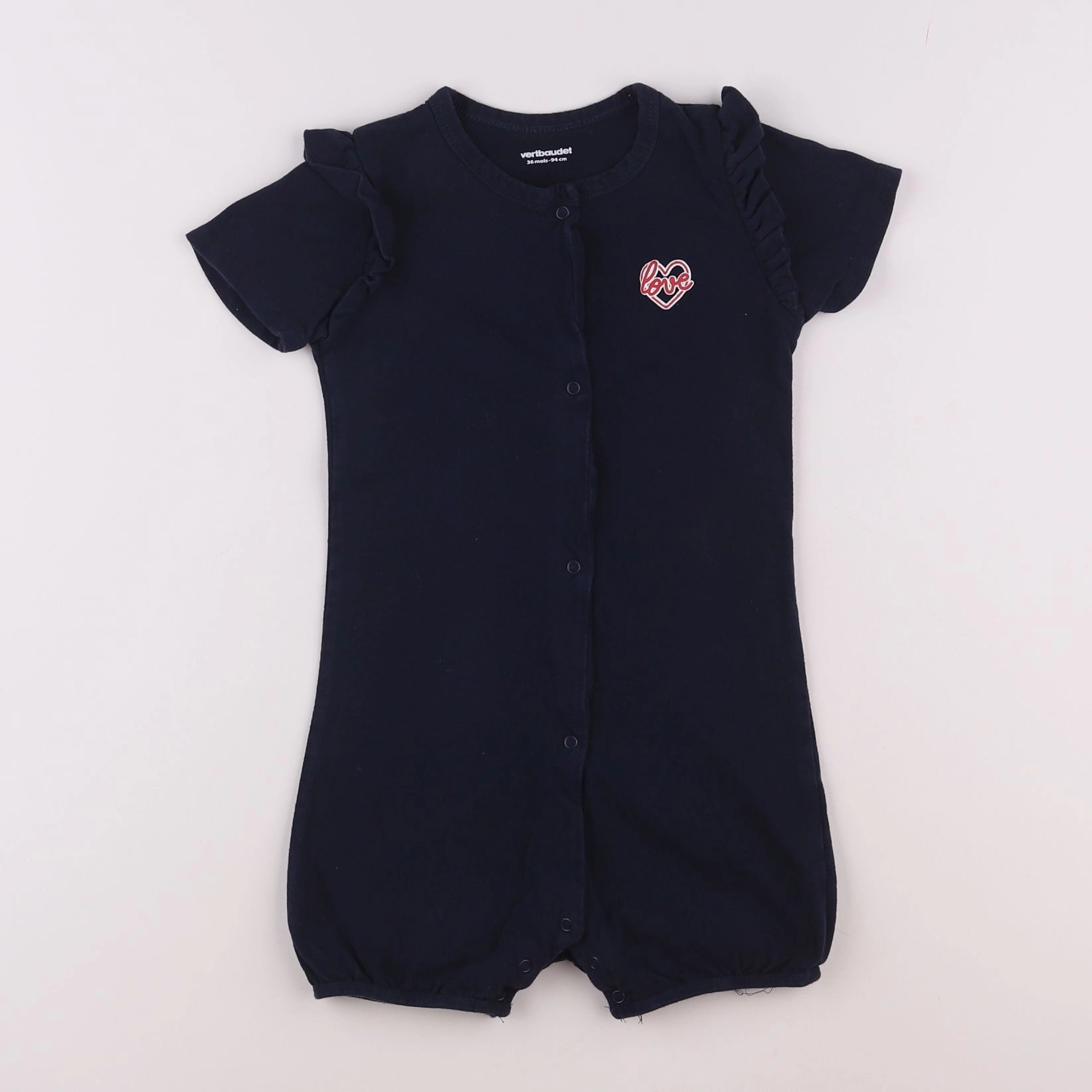 Vertbaudet - pyjama coton bleu - 3 ans