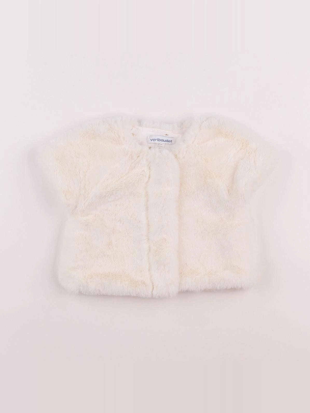 Vertbaudet - gilet blanc - 6 mois
