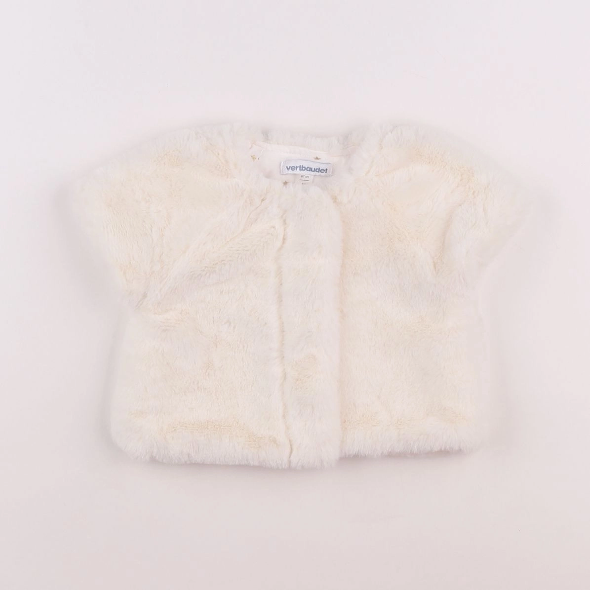 Vertbaudet - gilet blanc - 6 mois