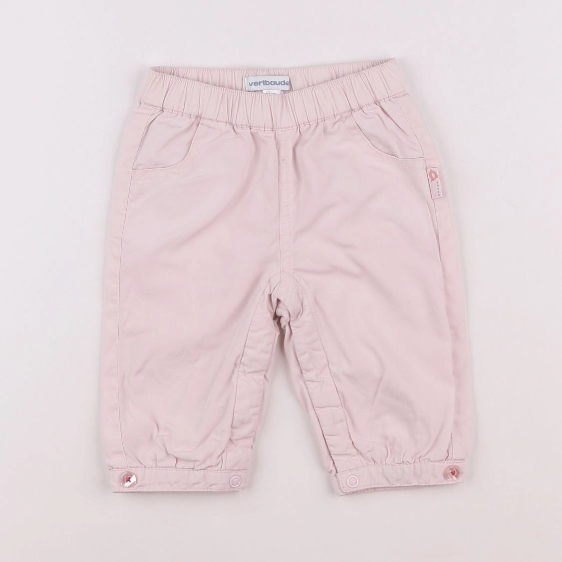 Vertbaudet - pantalon rose - 6 mois