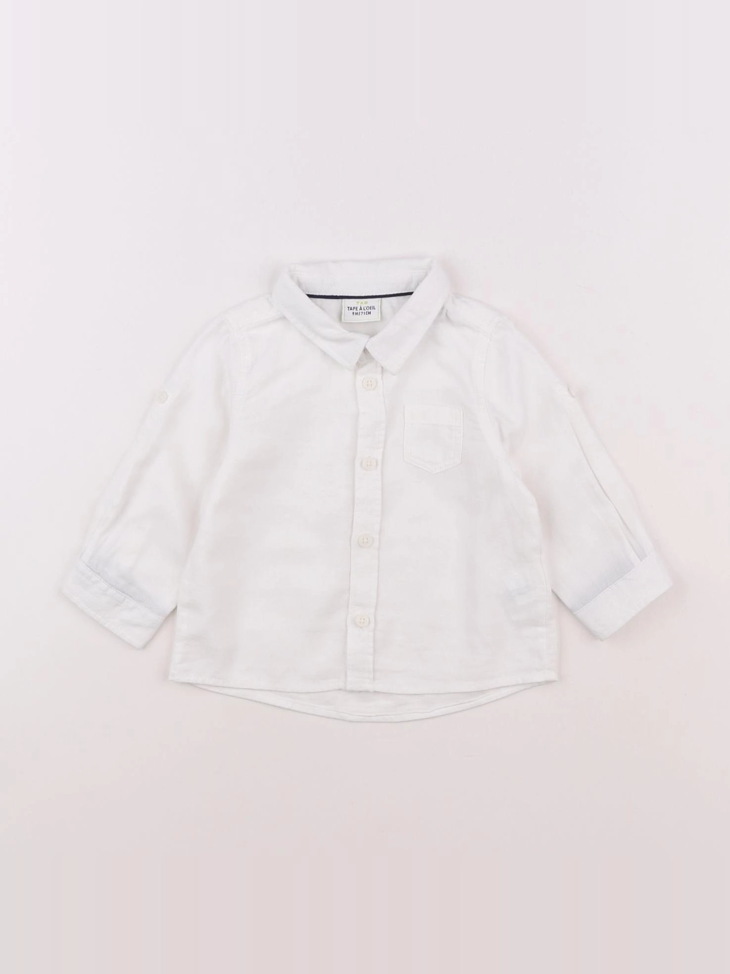 Tape à l'oeil - chemise blanc - 9 mois