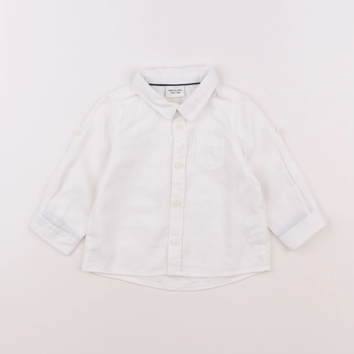 Tape à l'oeil - chemise blanc - 9 mois