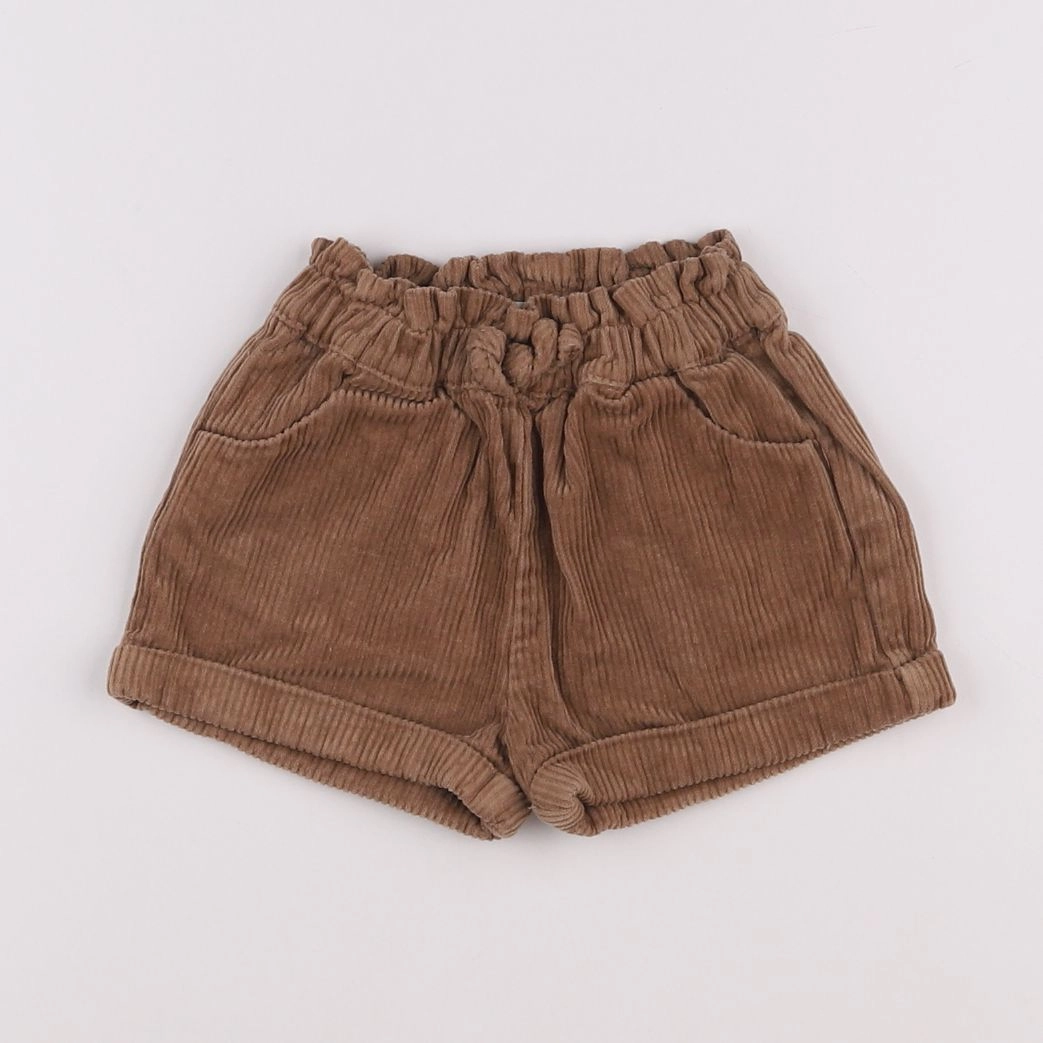 Vertbaudet - short marron - 12 mois