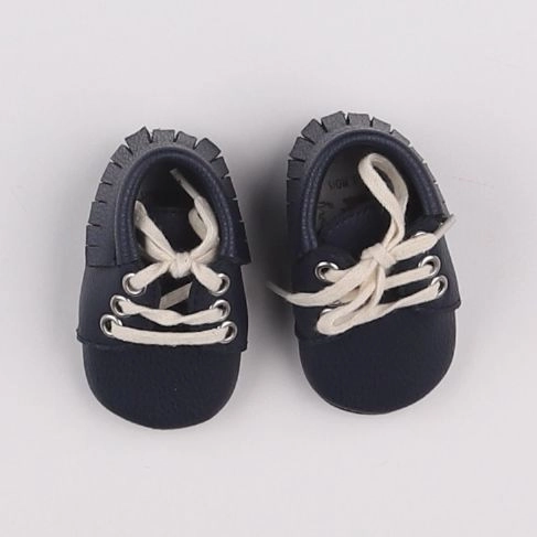 My Baby Factory - chaussons bleu - 0/3 mois