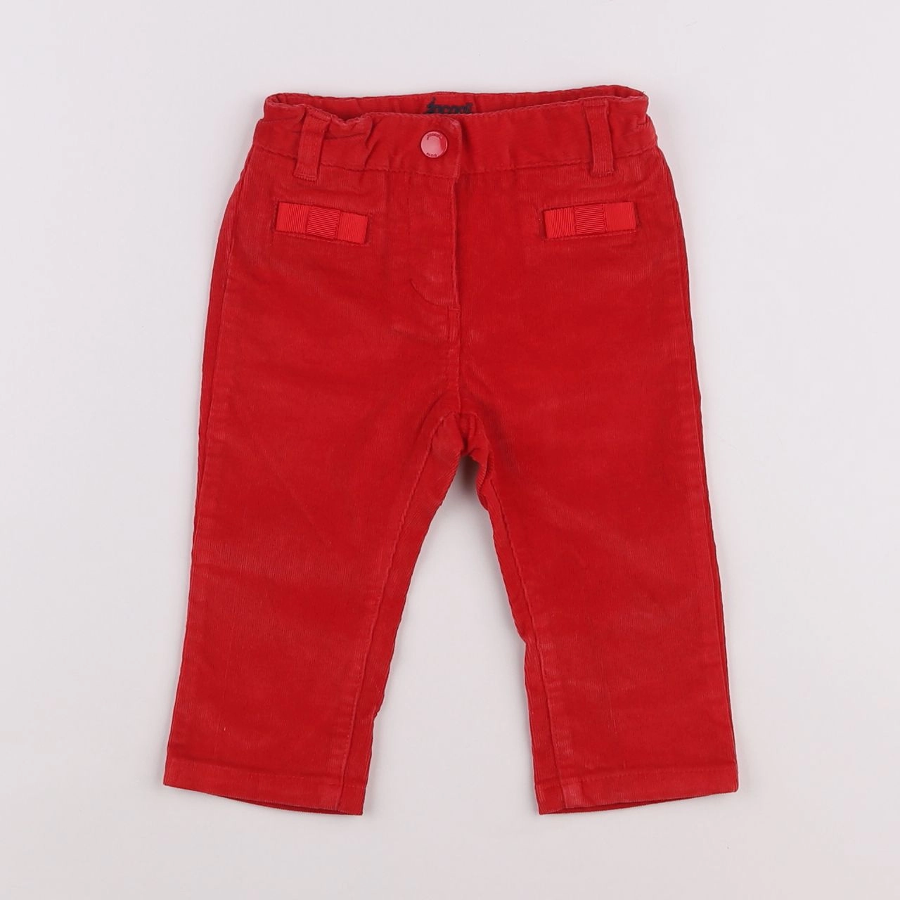 Jacadi - pantalon rouge - 12 mois