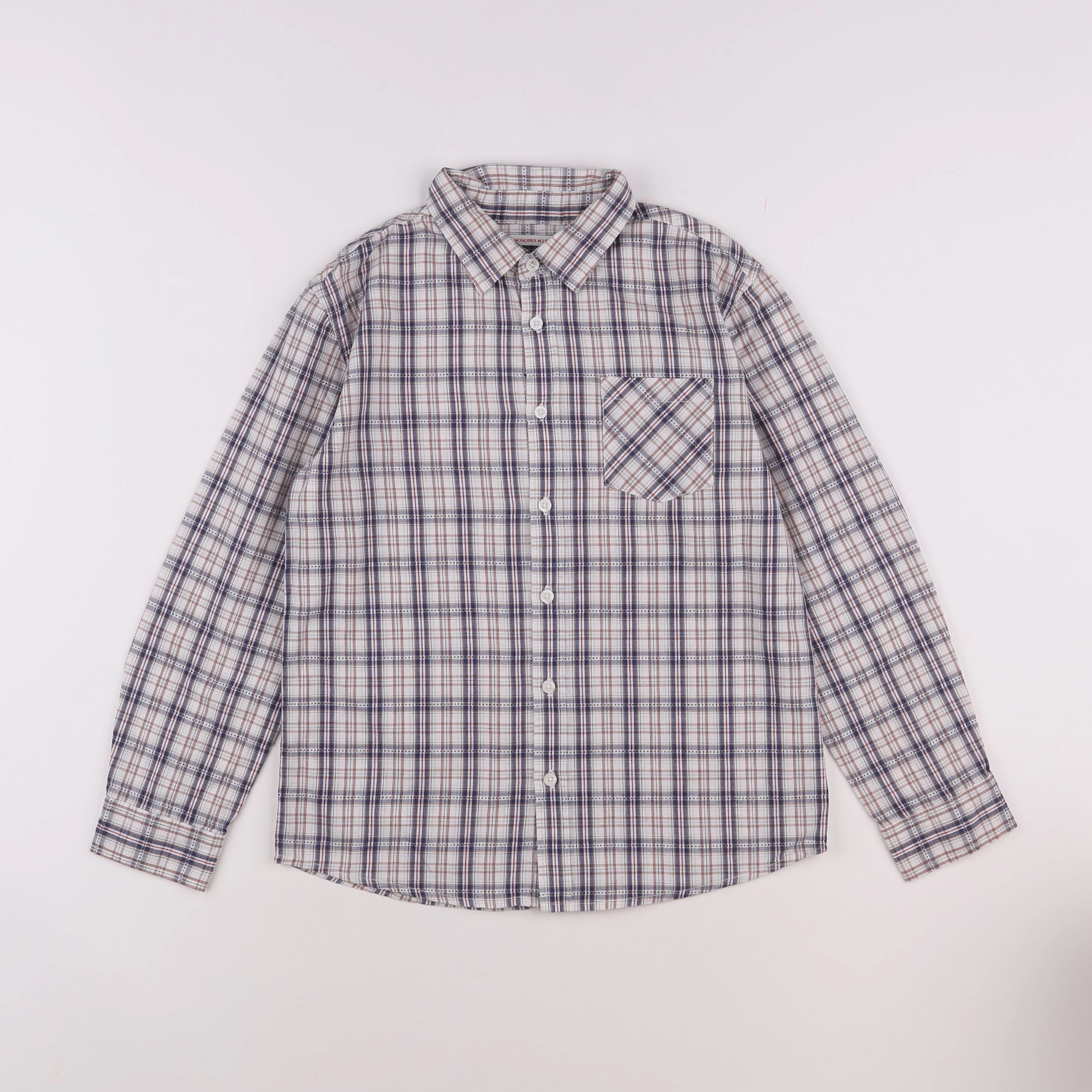 Monoprix - chemise multicolore - 10 ans
