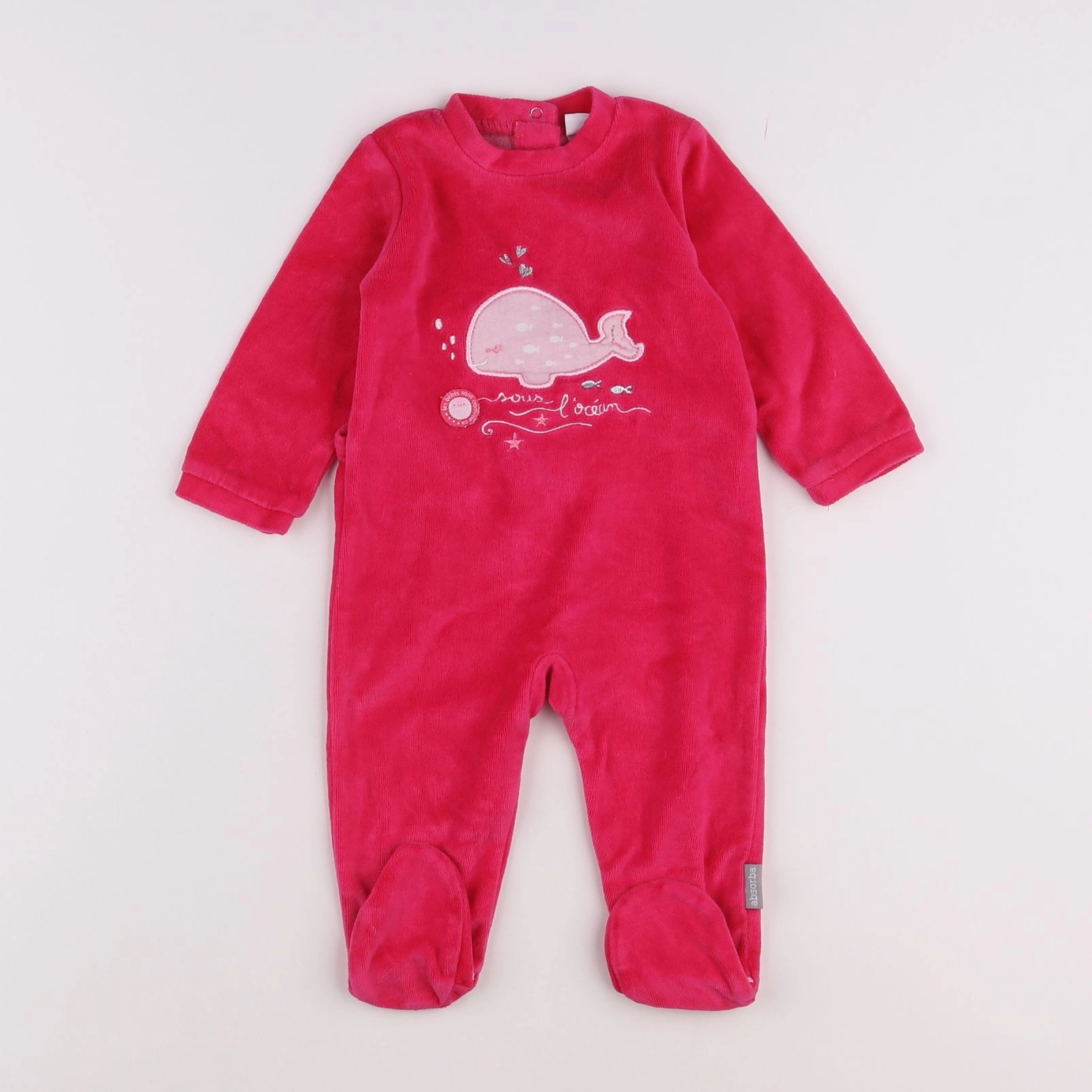 Absorba - pyjama velours rose - 6 mois