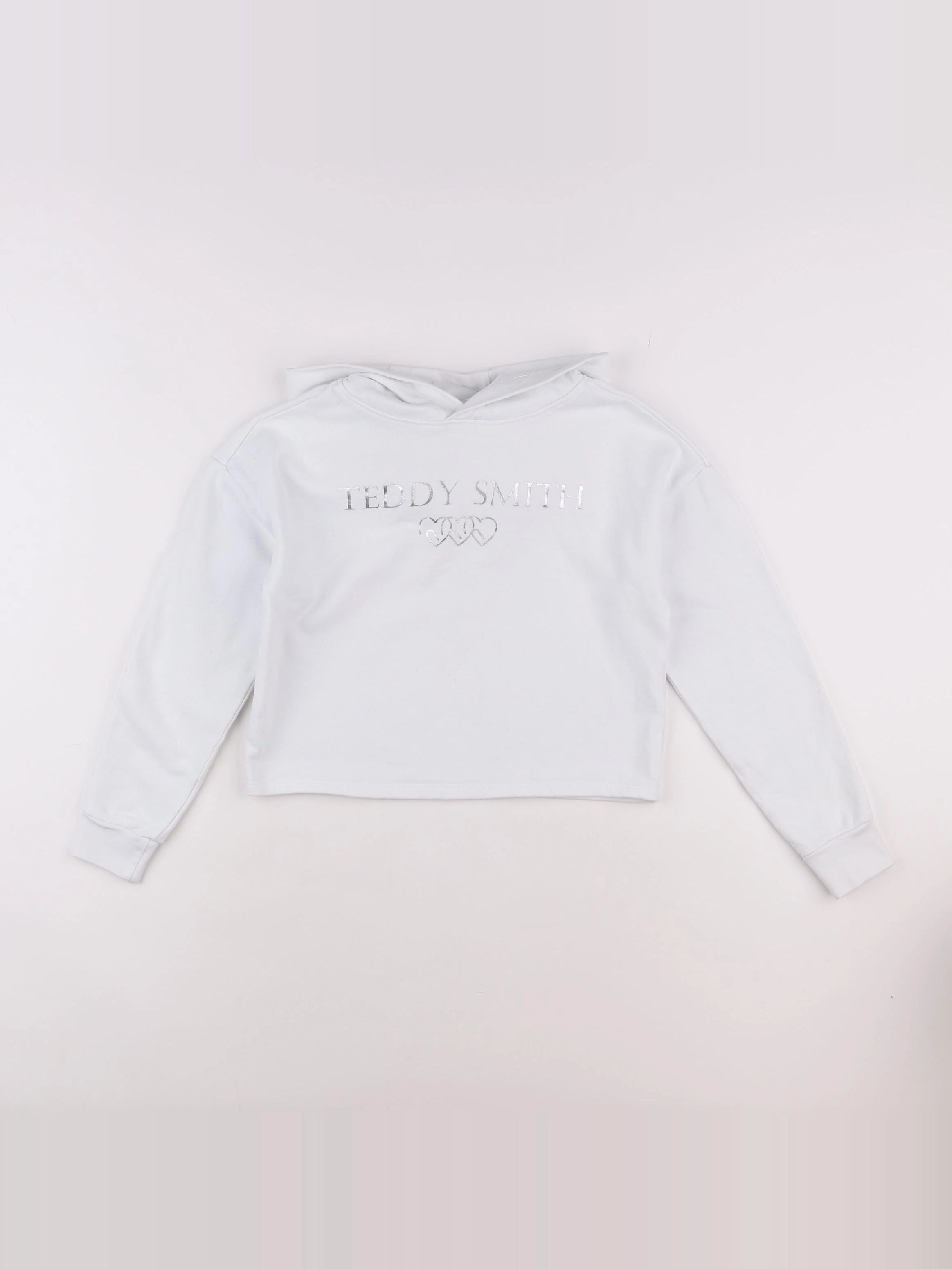 Teddy Smith - sweat court  blanc - 8 ans