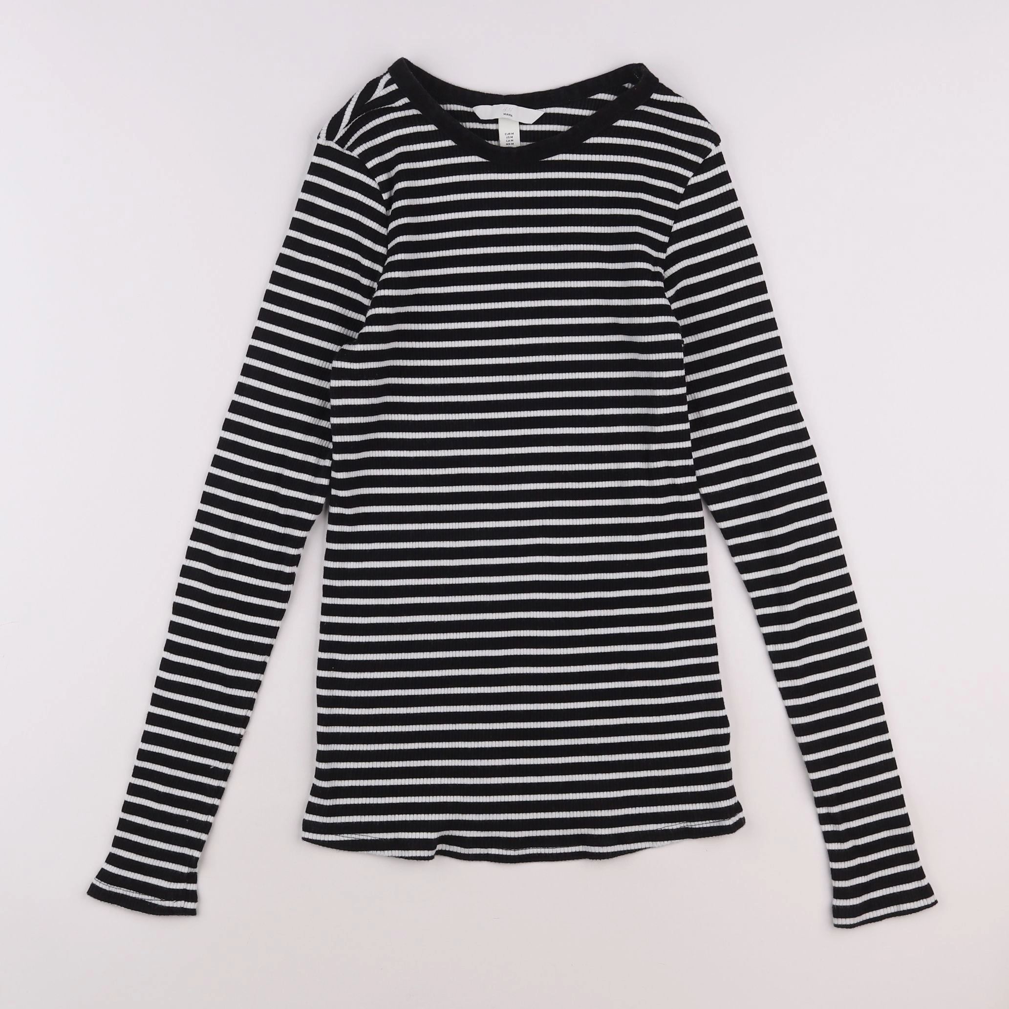 H&M - tee-shirt blanc, noir - 38