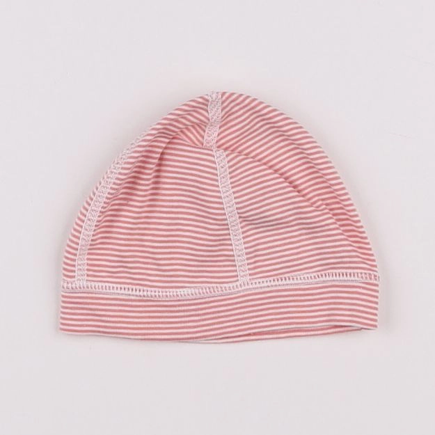 Petit Bateau - bonnet de naissance rouge - 9 mois