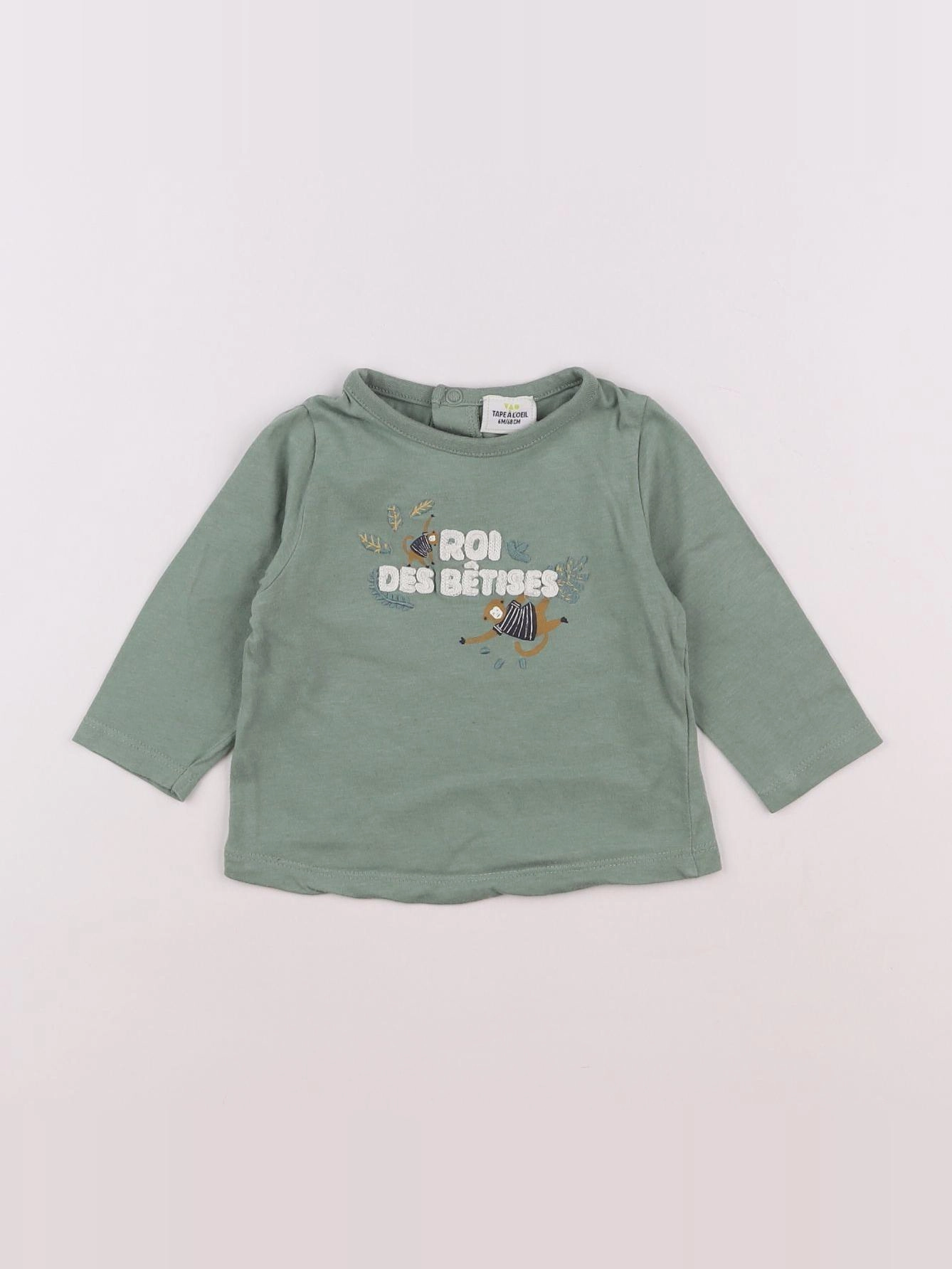 Tape à l'oeil - tee-shirt vert - 6 mois