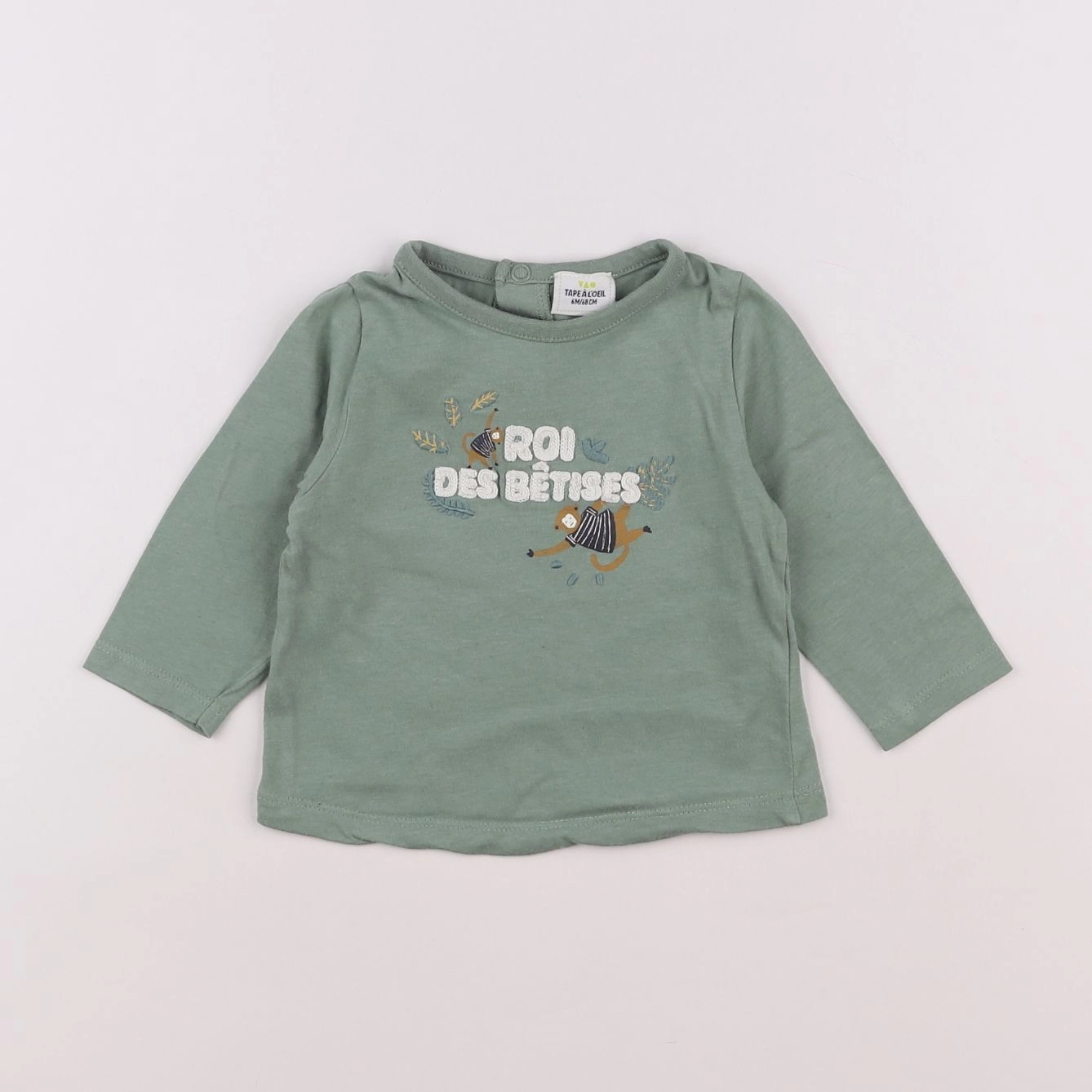 Tape à l'oeil - tee-shirt vert - 6 mois