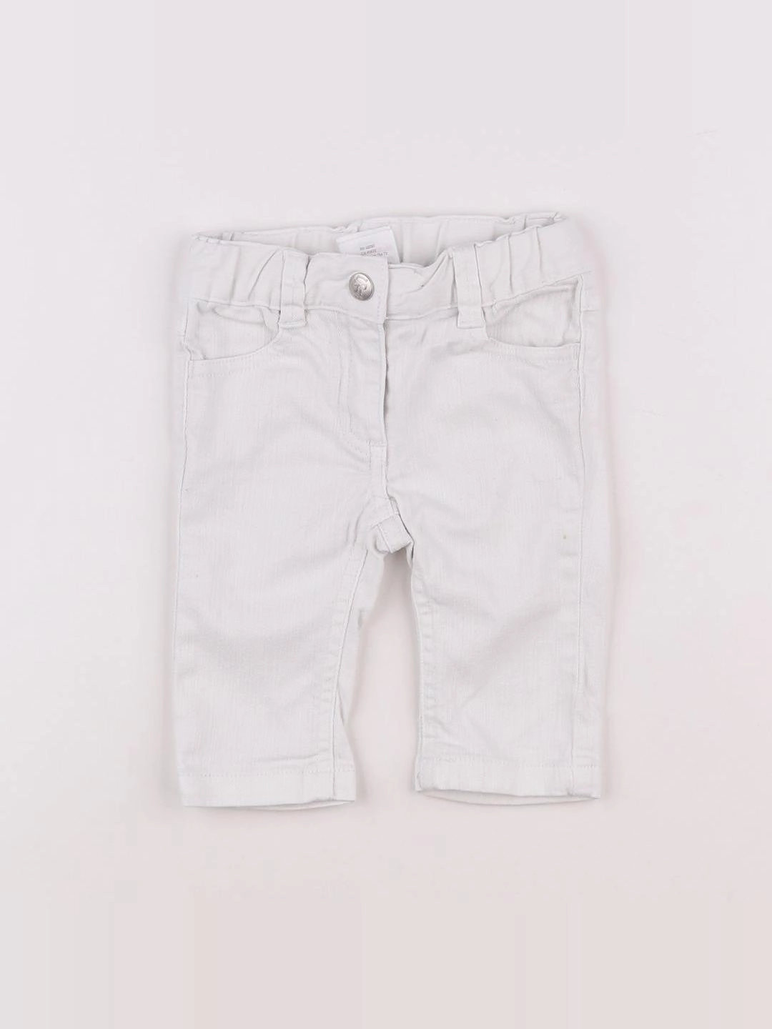 Jacadi - jean blanc - 6 mois