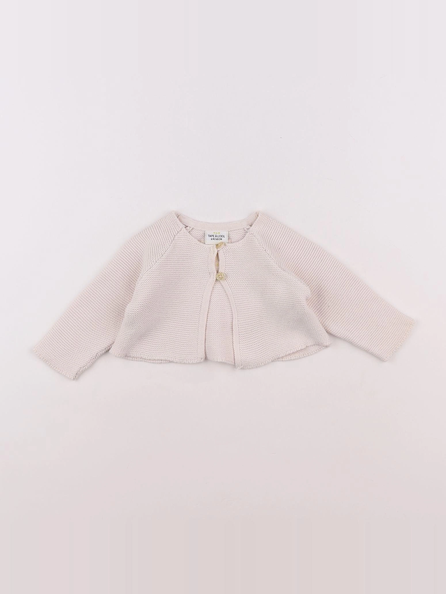 Tape à l'oeil - gilet beige - 6 mois