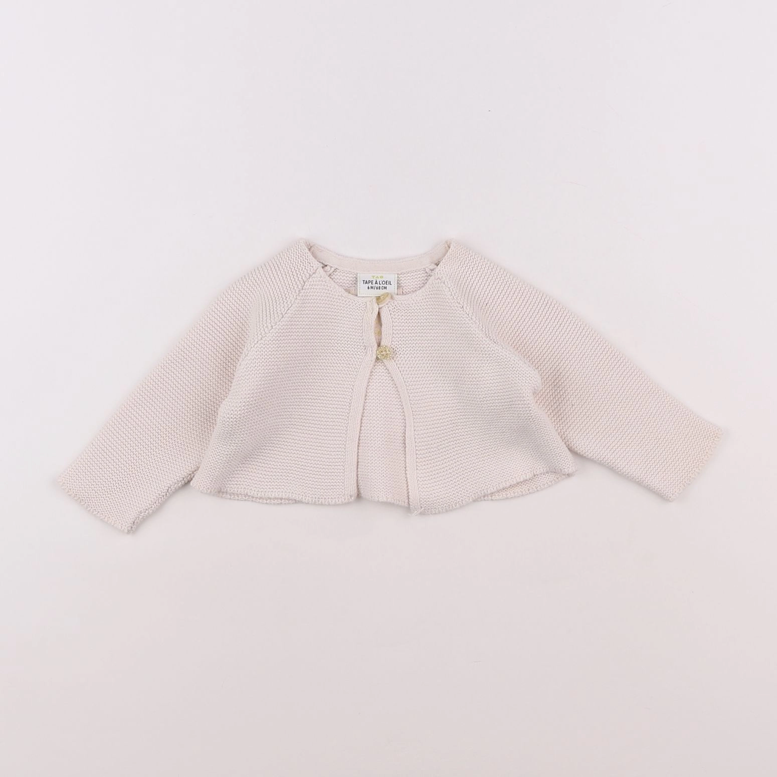 Tape à l'oeil - gilet beige - 6 mois
