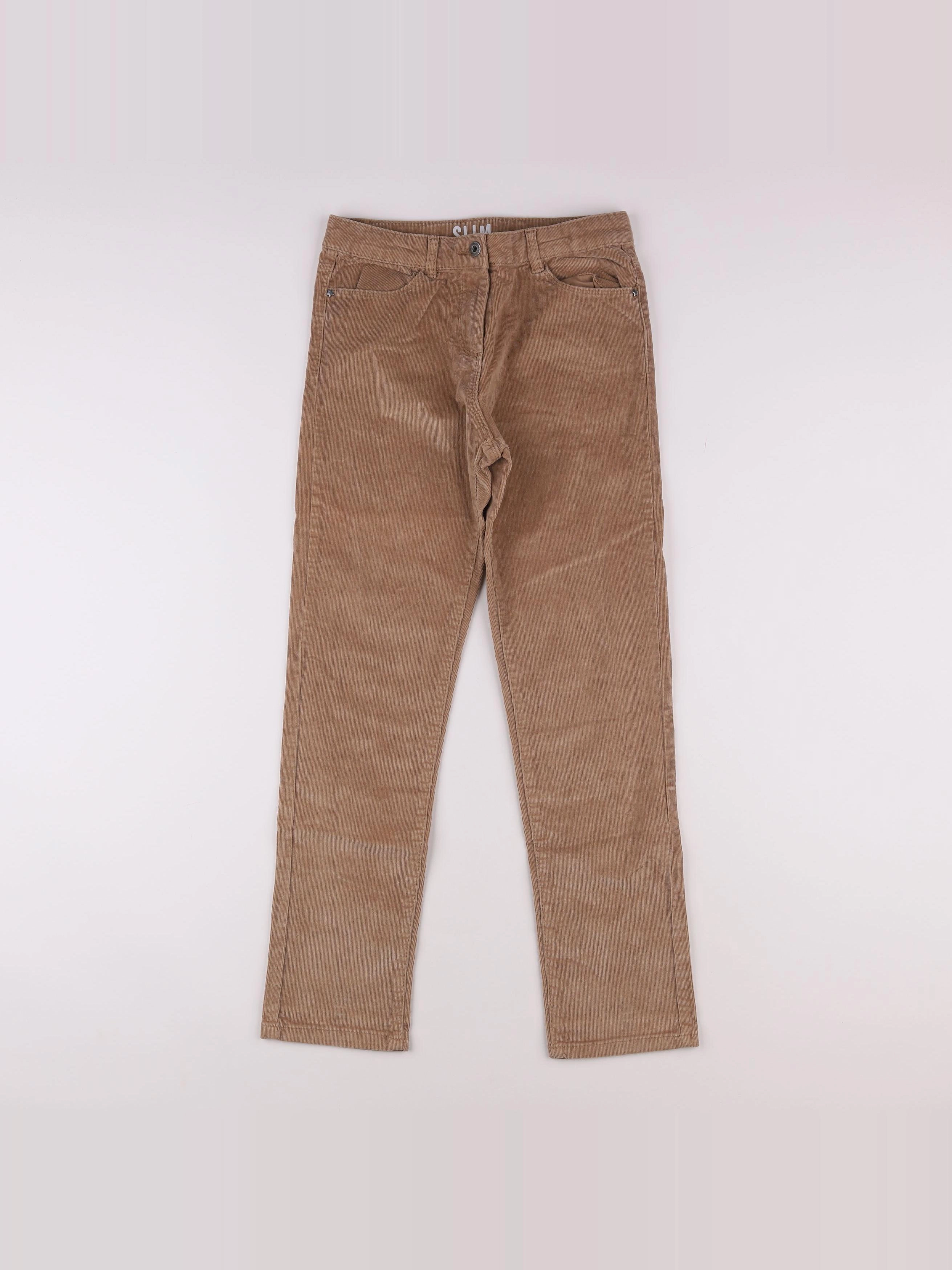 Vertbaudet - pantalon marron - 12 ans