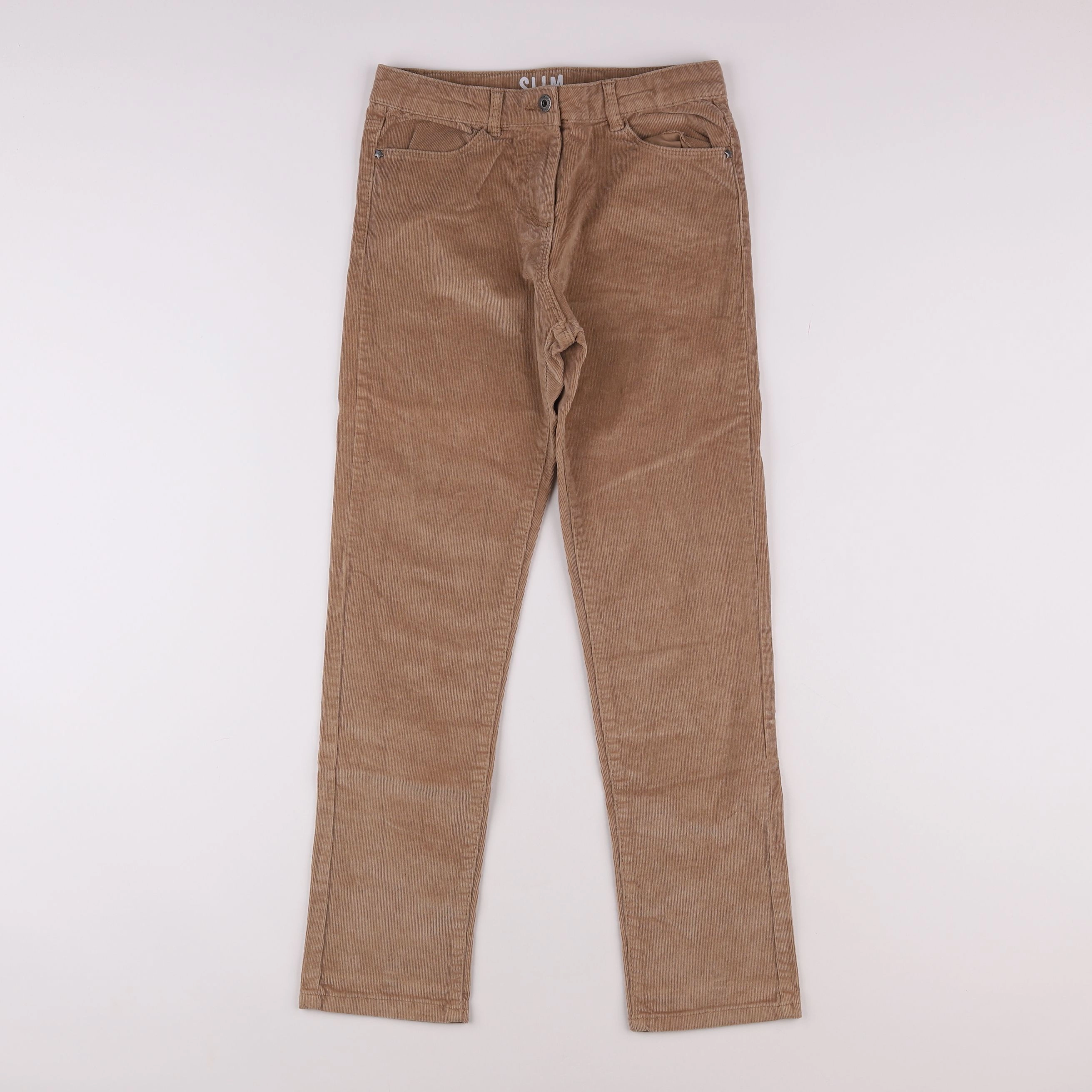 Vertbaudet - pantalon marron - 12 ans