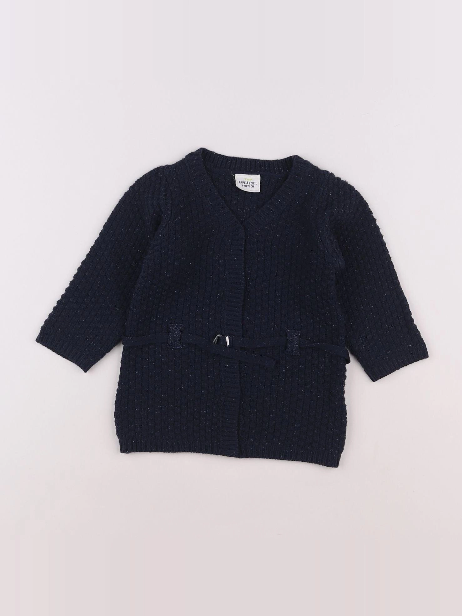 Tape à l'oeil - gilet bleu - 9 mois