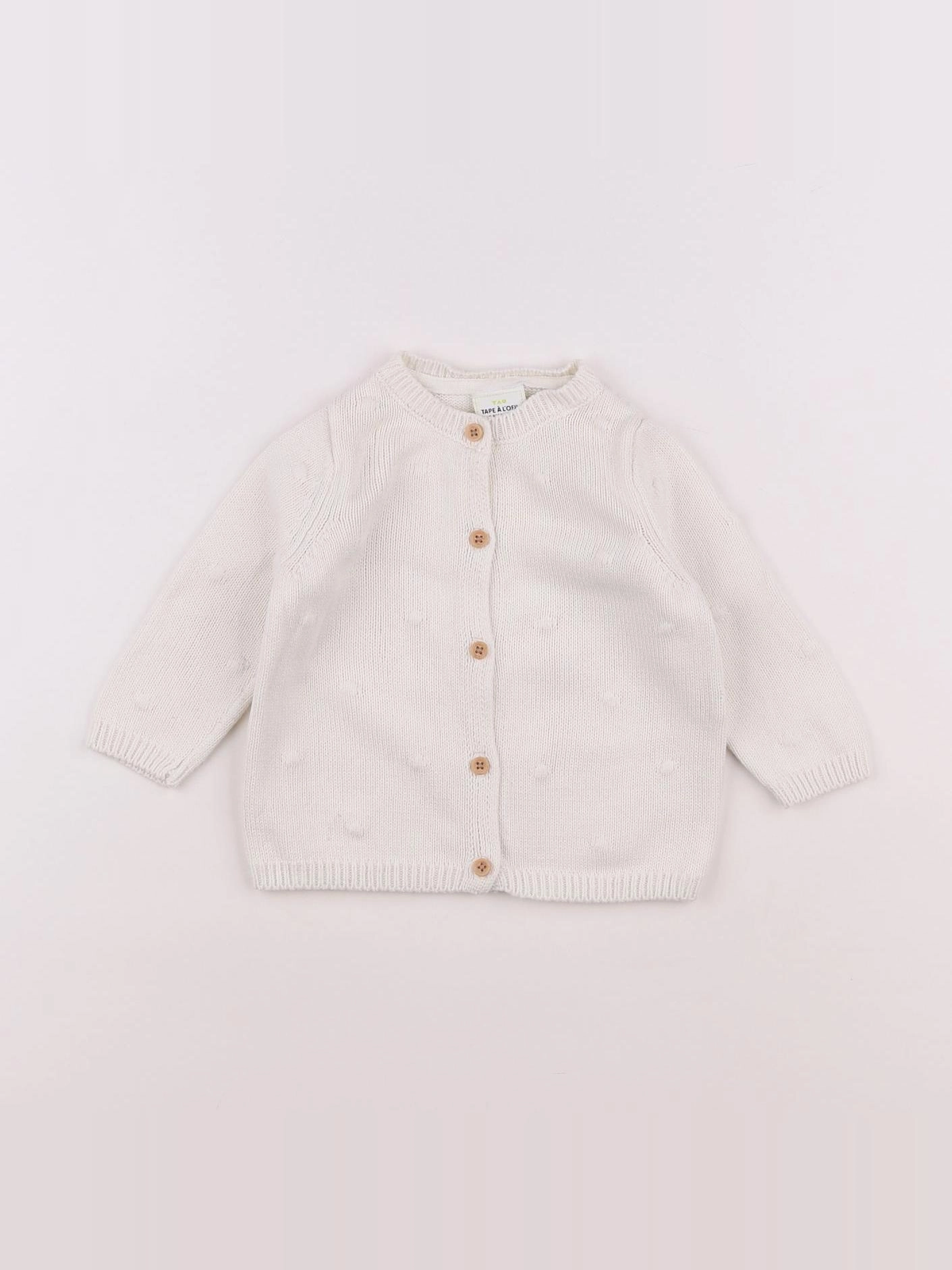 Tape à l'oeil - gilet blanc - 6 mois