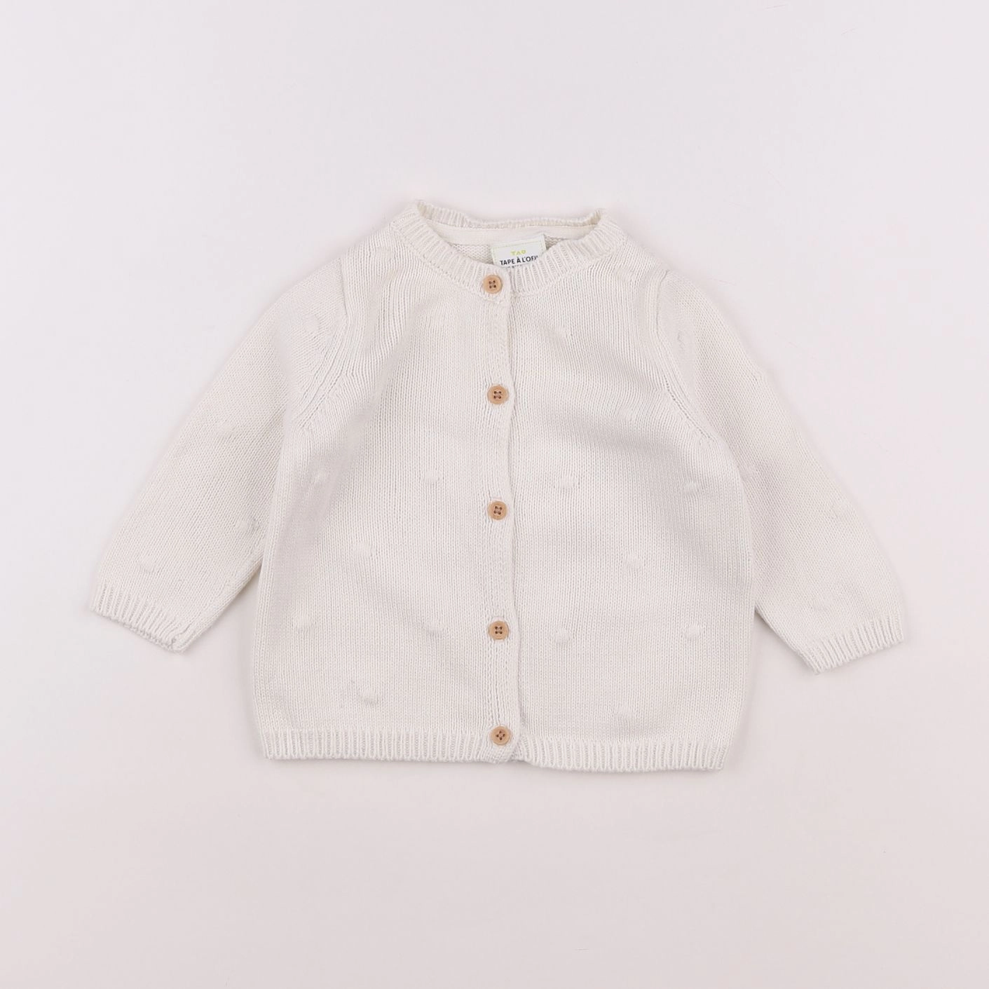 Tape à l'oeil - gilet blanc - 6 mois