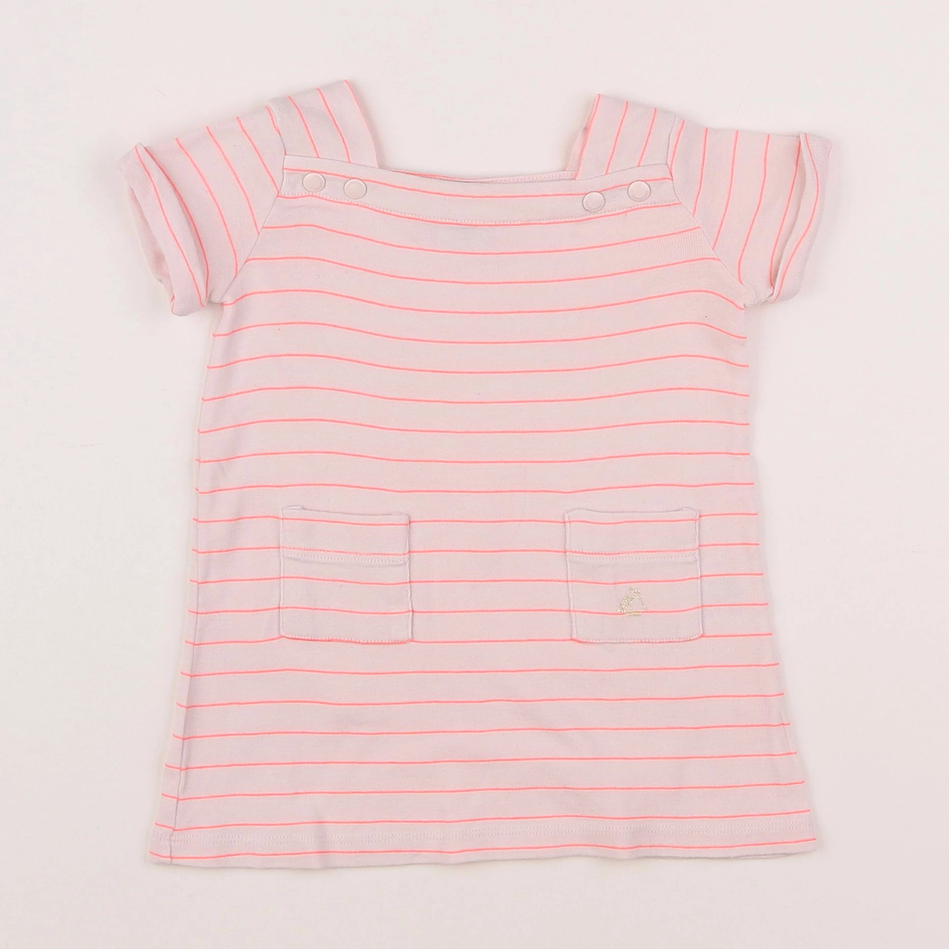 Petit Bateau - robe rose - 6 mois
