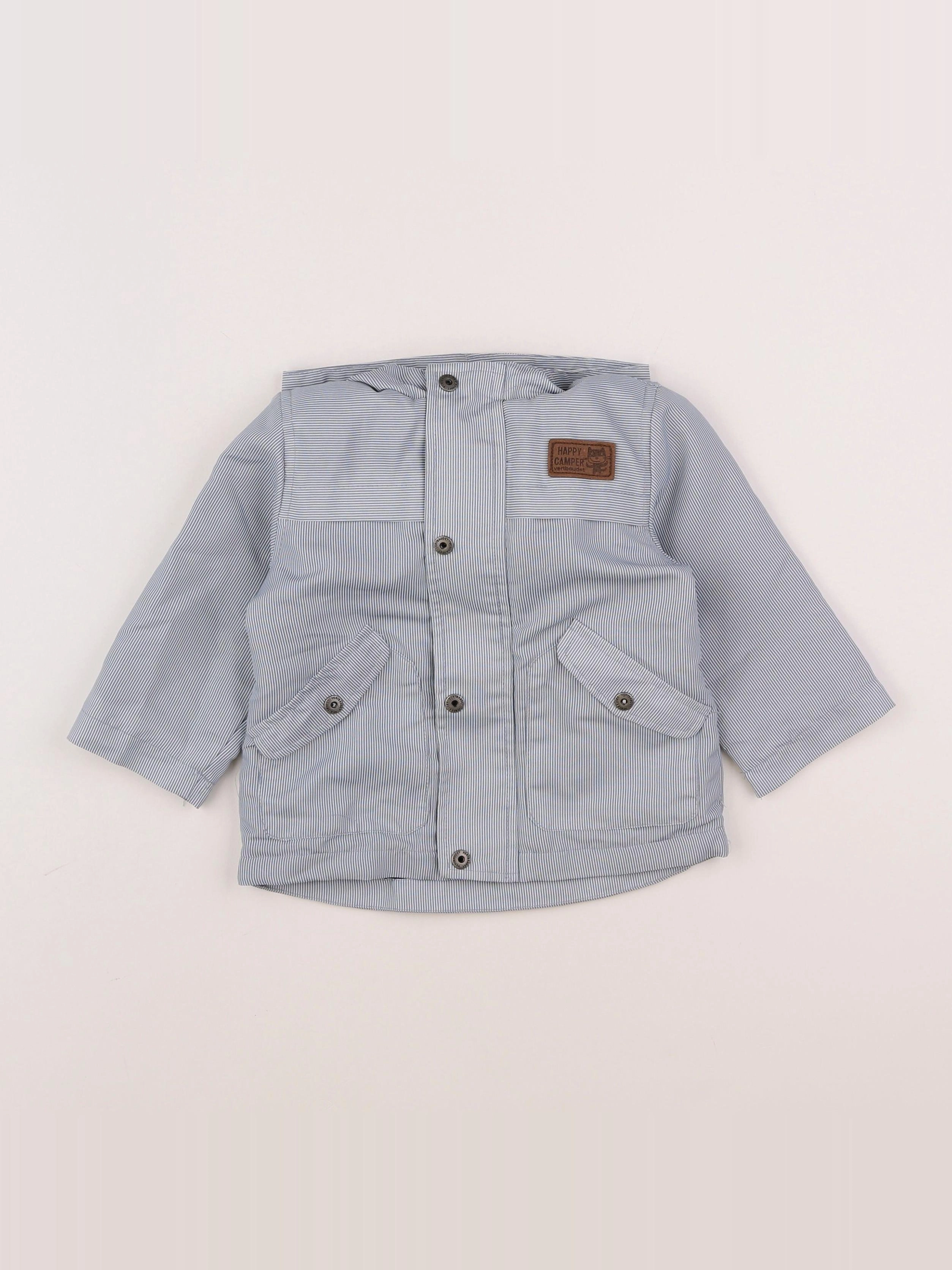 Vertbaudet - veste bleu - 12 mois