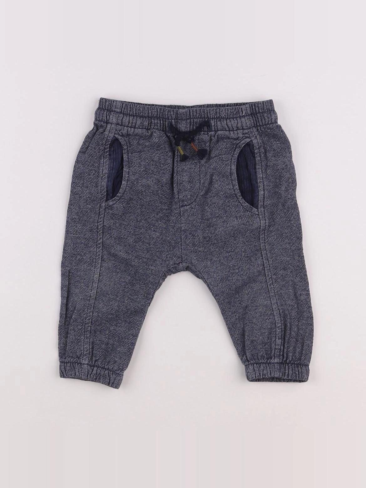 Zara - sarouel bleu - 6/9 mois
